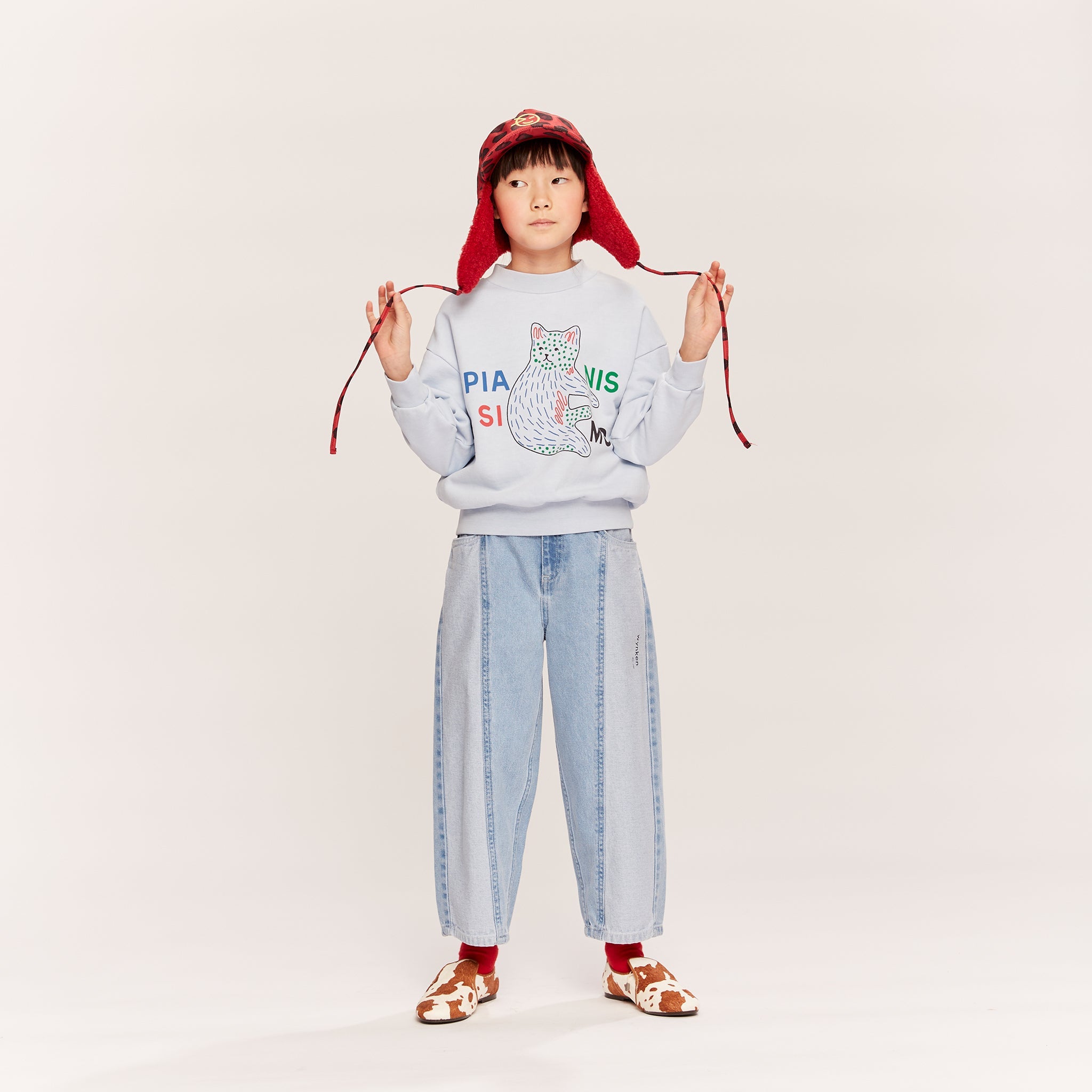 Sweat-shirt Kukka Bird Blue Cat