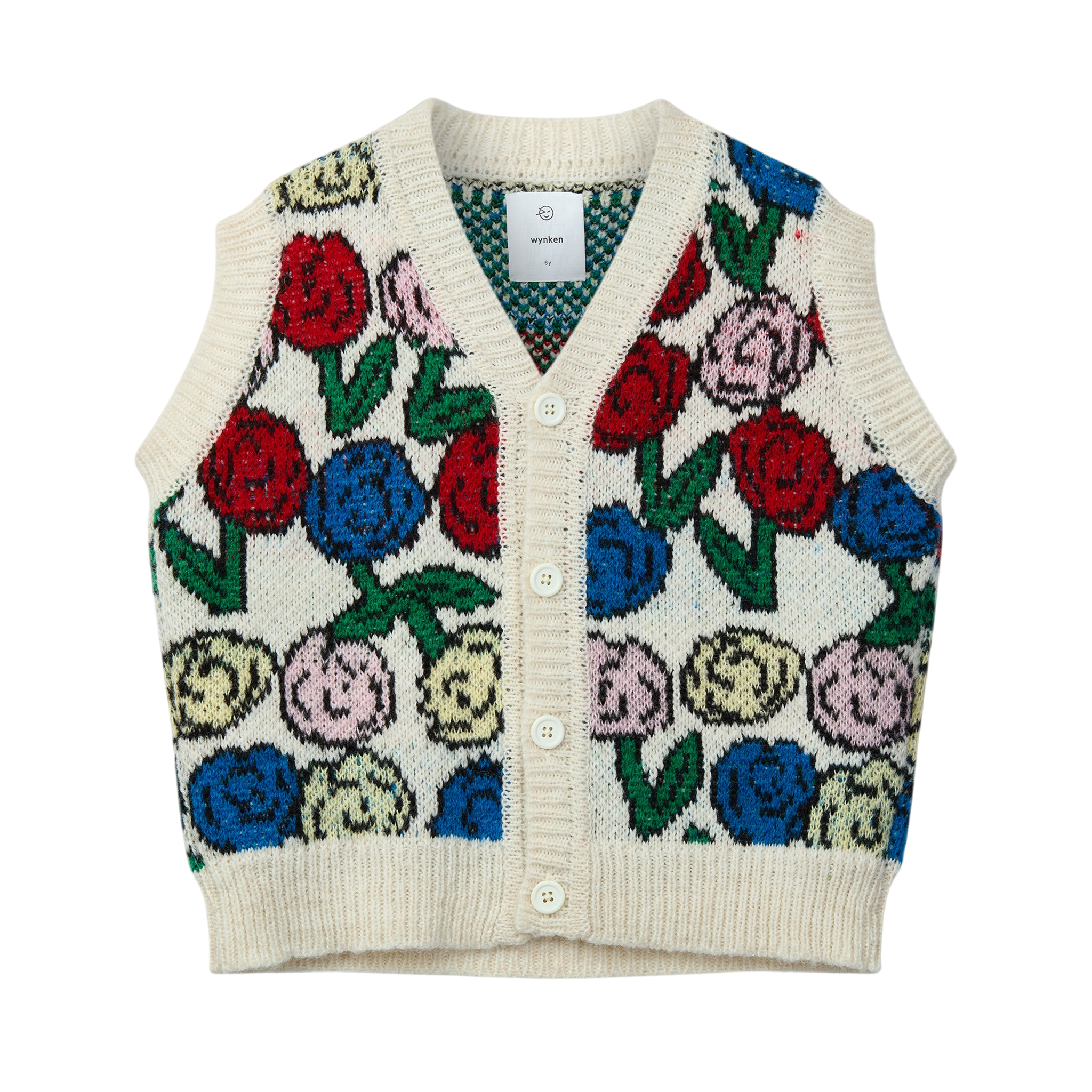 Gilet tricoté Kukka Floral Colour