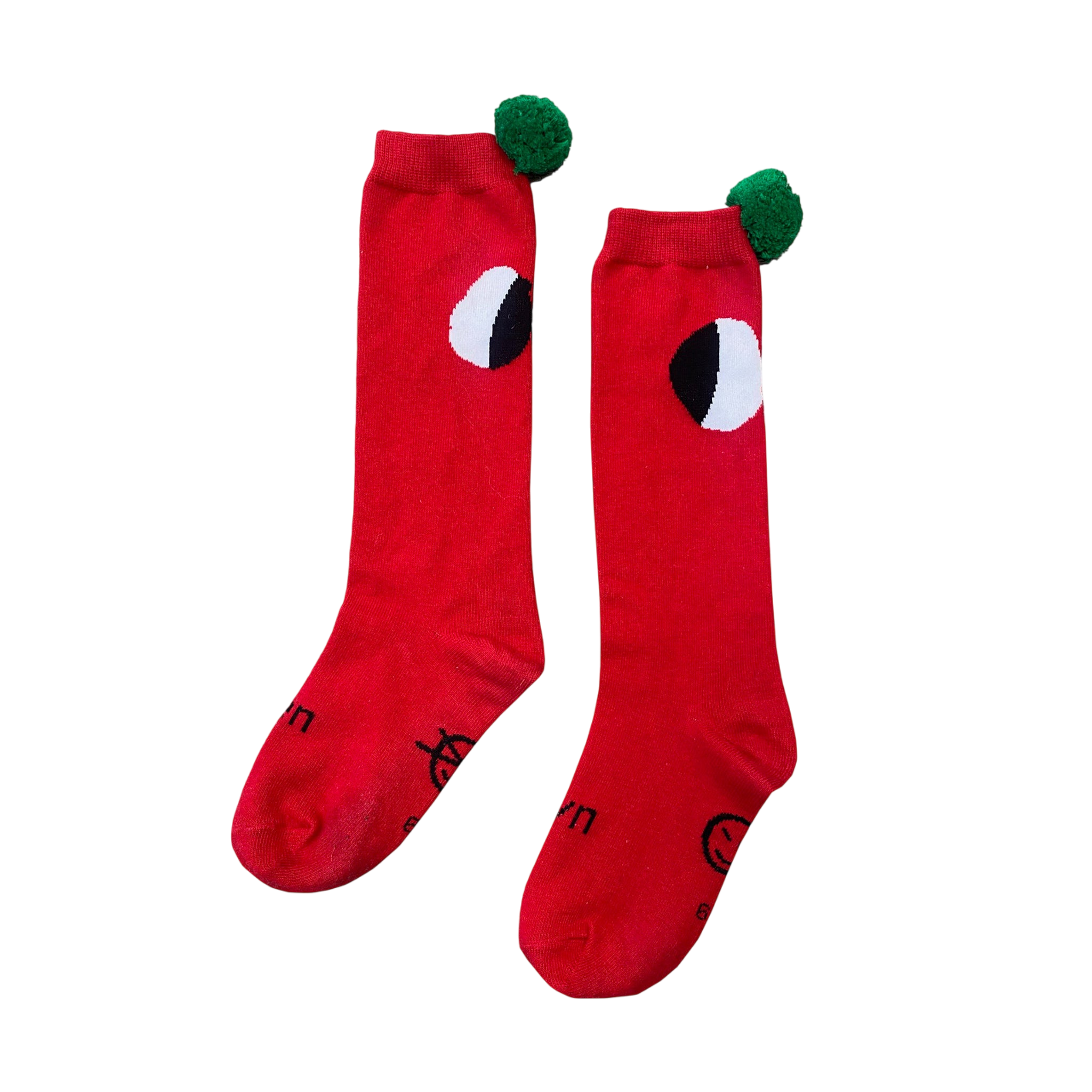 Chaussettes Pom Pom Chaussette Ladybird Rouge