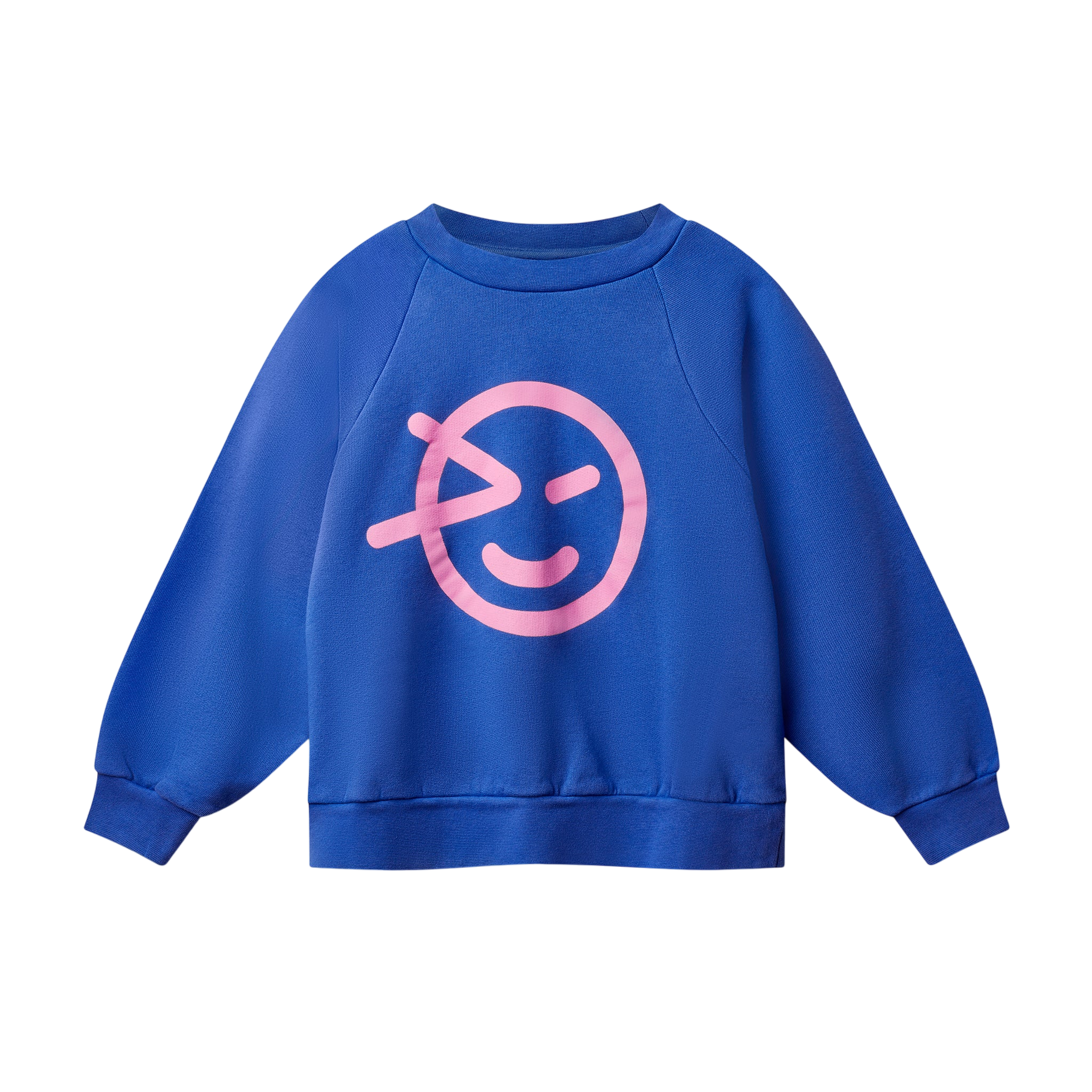 Sweat-shirt raglan Wynk bleu lent