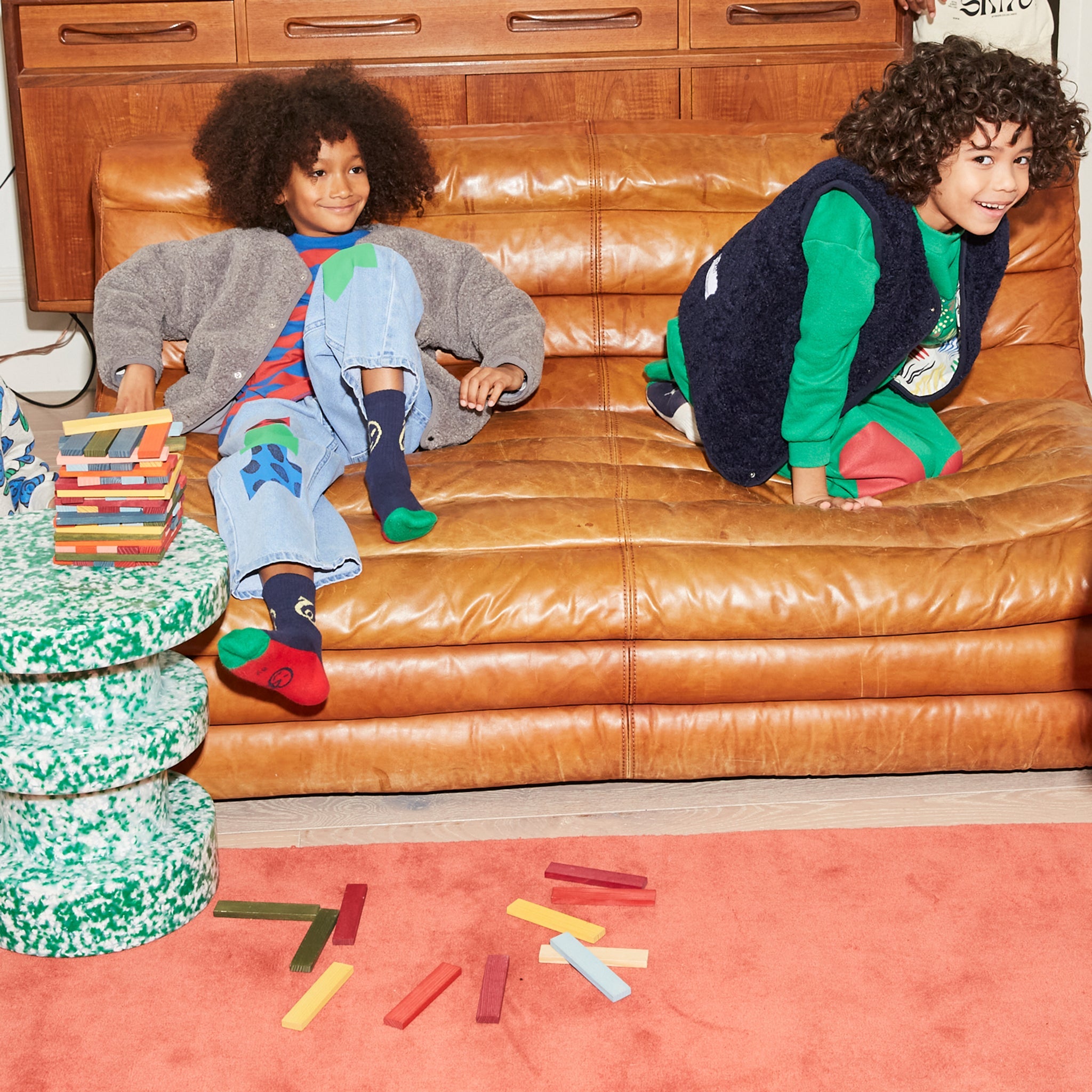 Socken Scale Sock Navy Mix