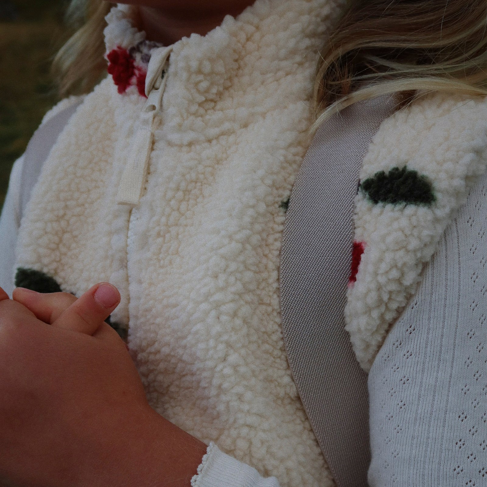 Jody Teddy Ma Grande Cerise vest