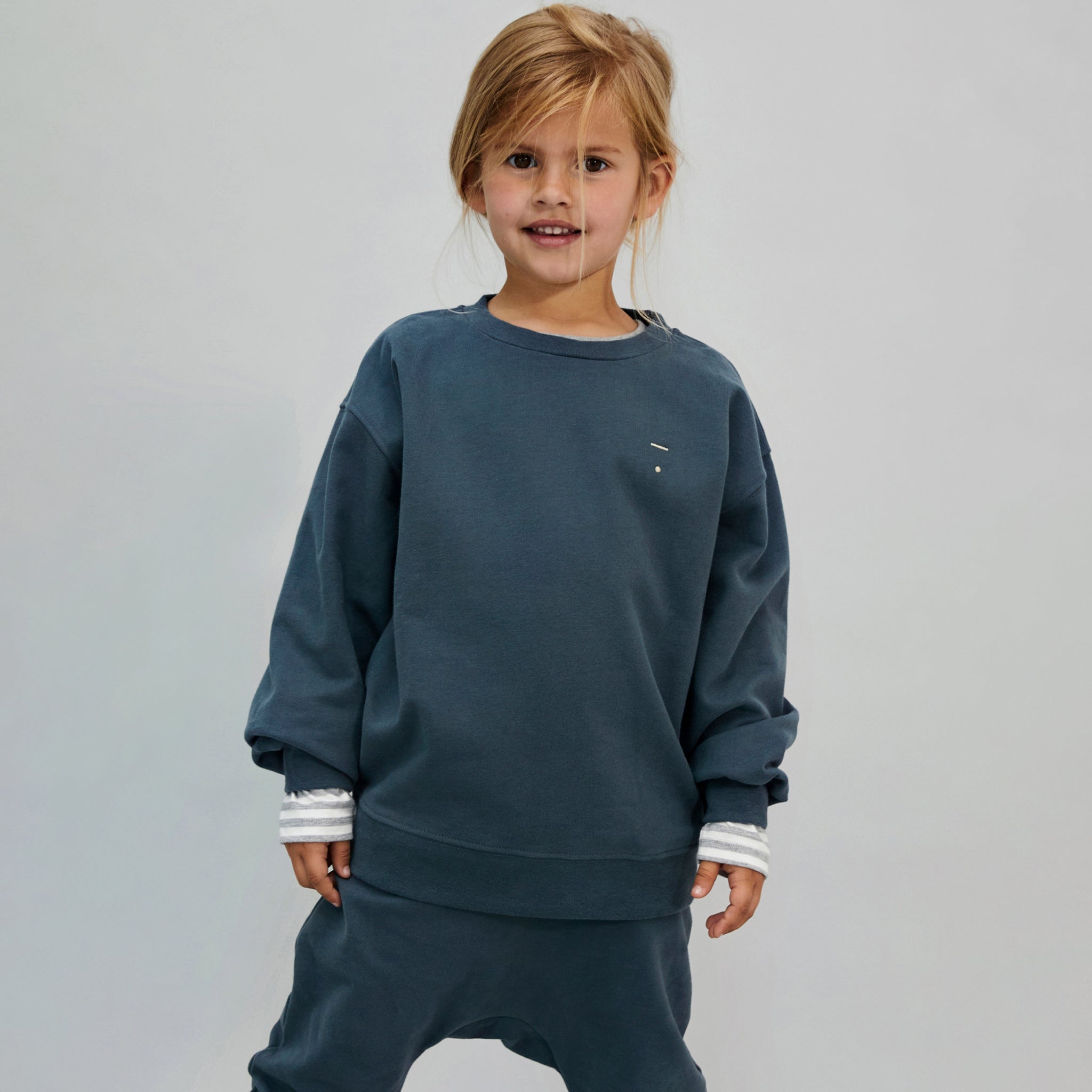 Sweat-shirt New Fit Blue Grey