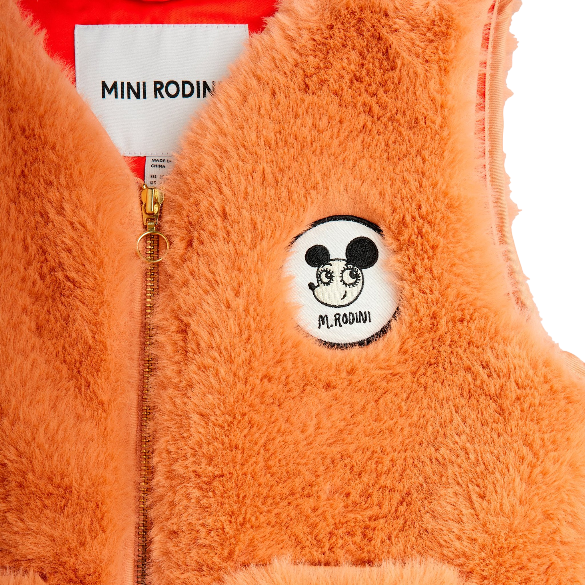 Weste Ritzratz Patch Faux Beige