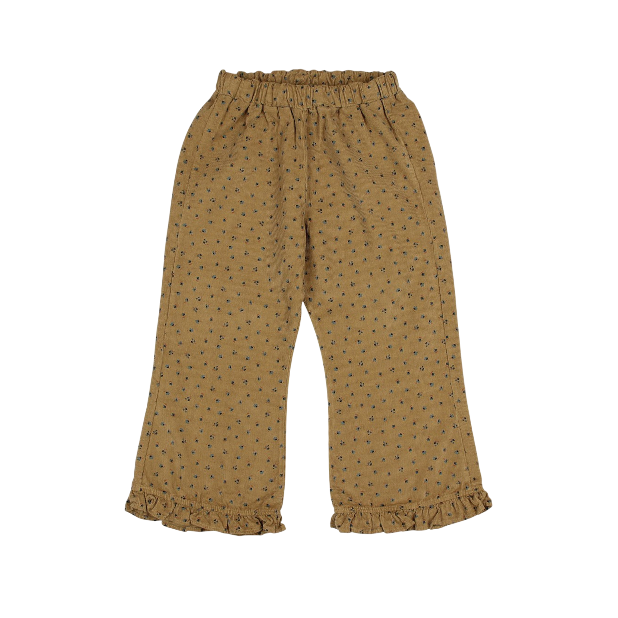 Trousers Fall Soft Velour Ocre