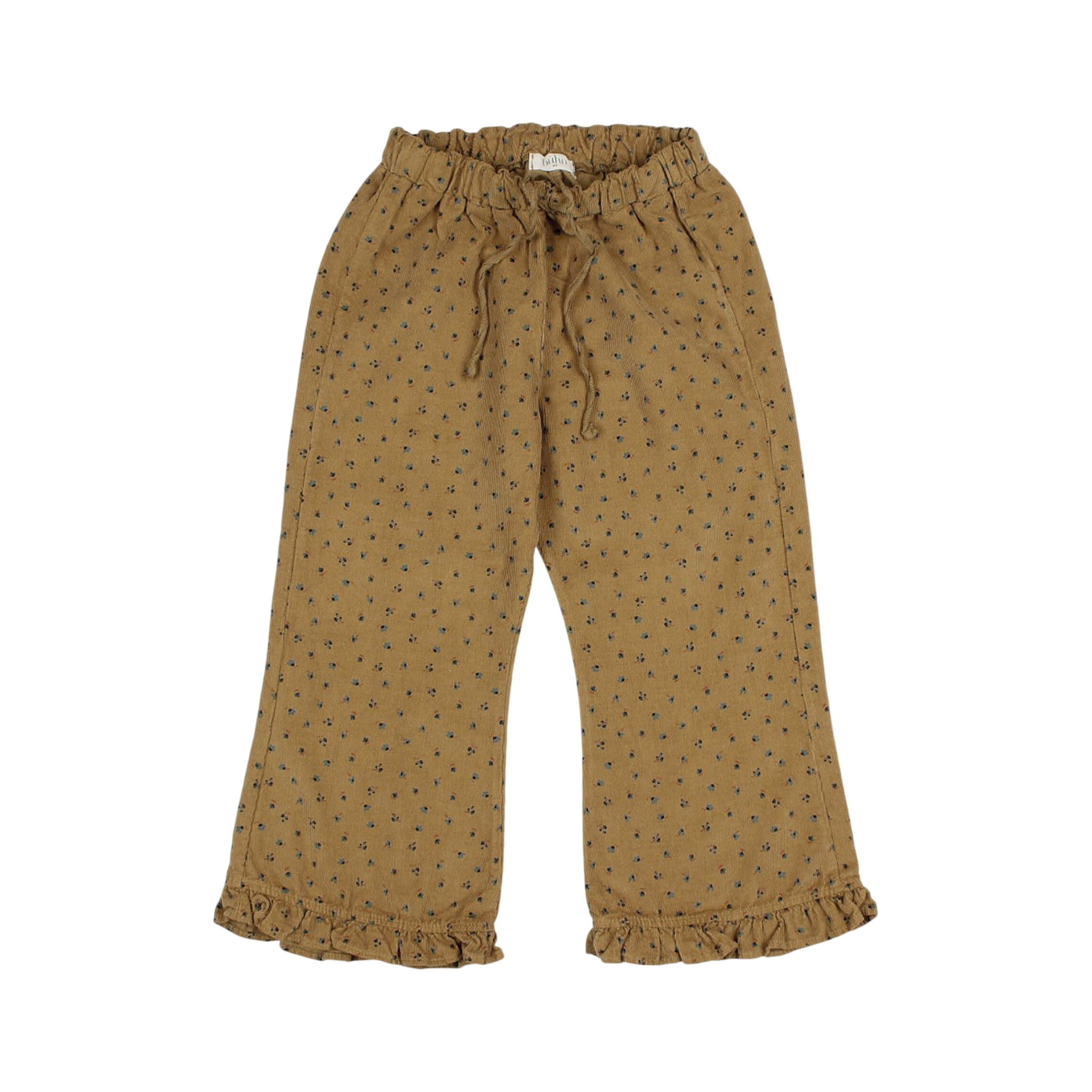 Trousers Fall Soft Velour Ocre