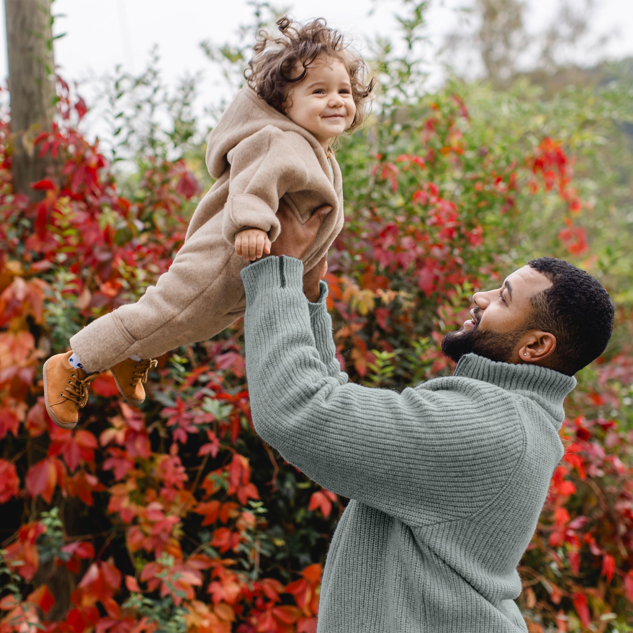 Engel Natur Baby Overall aus Merinowolle Sand Melange