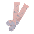 Skisocken Clouds Merino Sunset rose / Purple blue