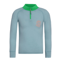 Langarmshirt  Half-Zip Ice Merino Honu Rasca blue / Rana green