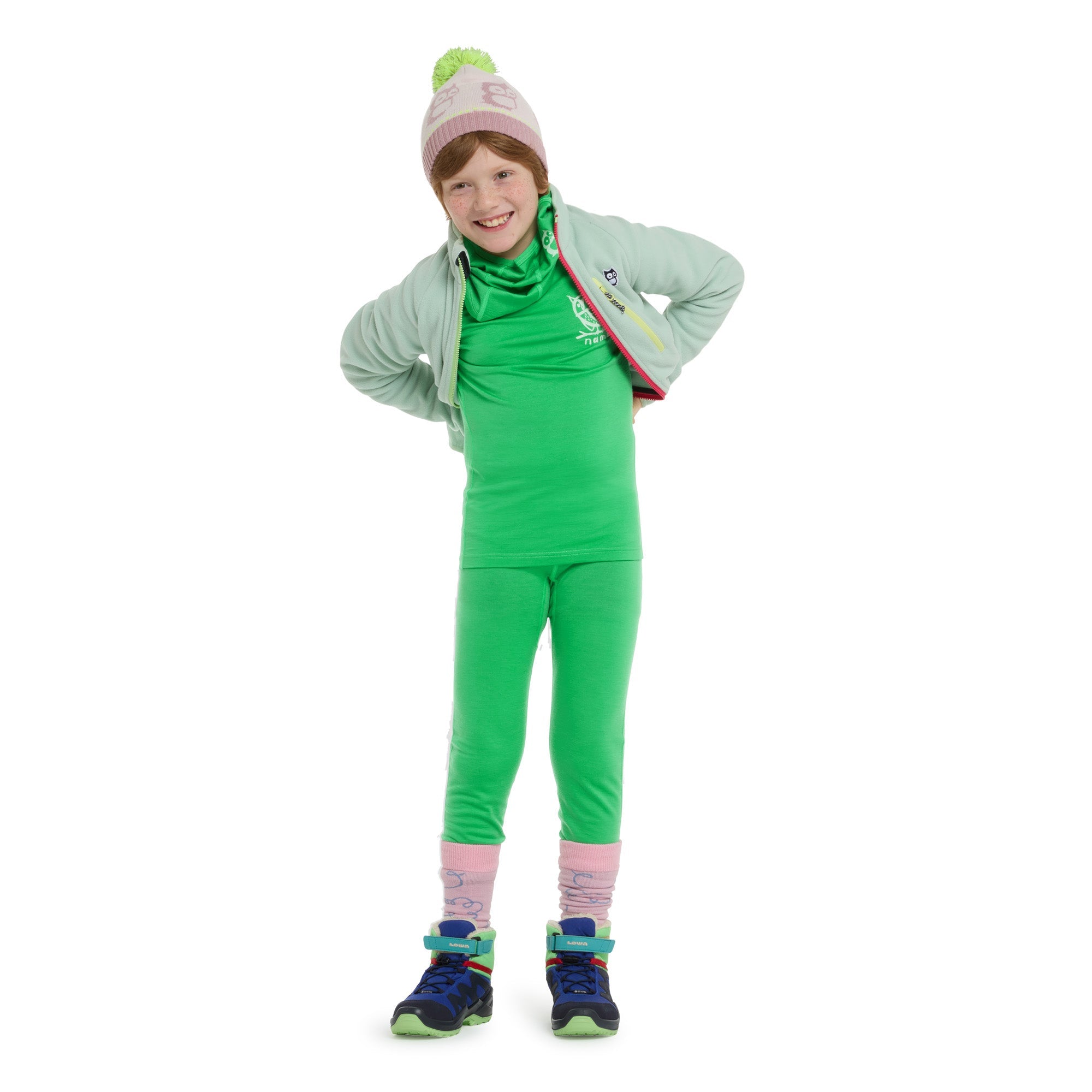 Longsleeve Uil Merino Elo Rana green