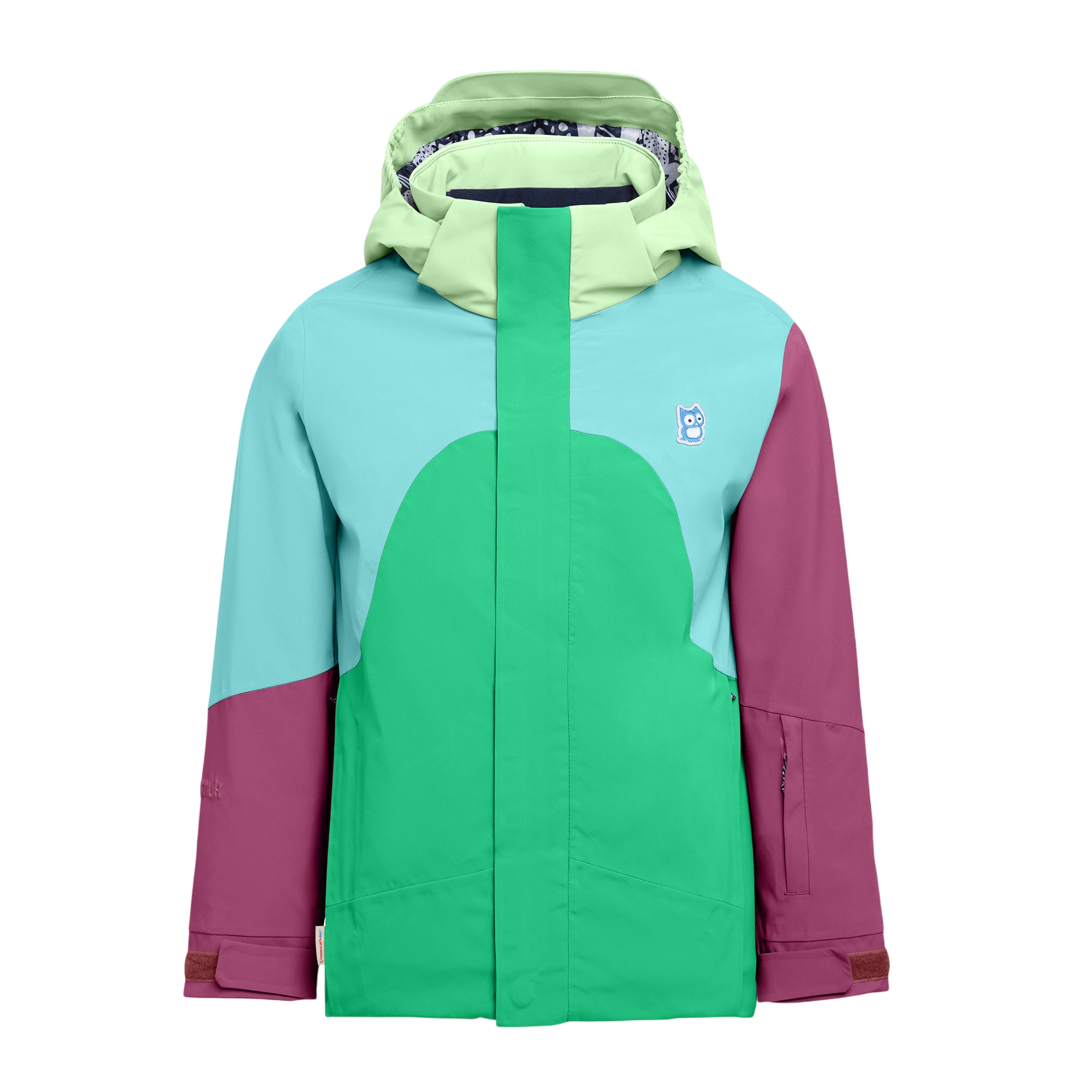 Skijacke Neve Rana green / Manbali blue