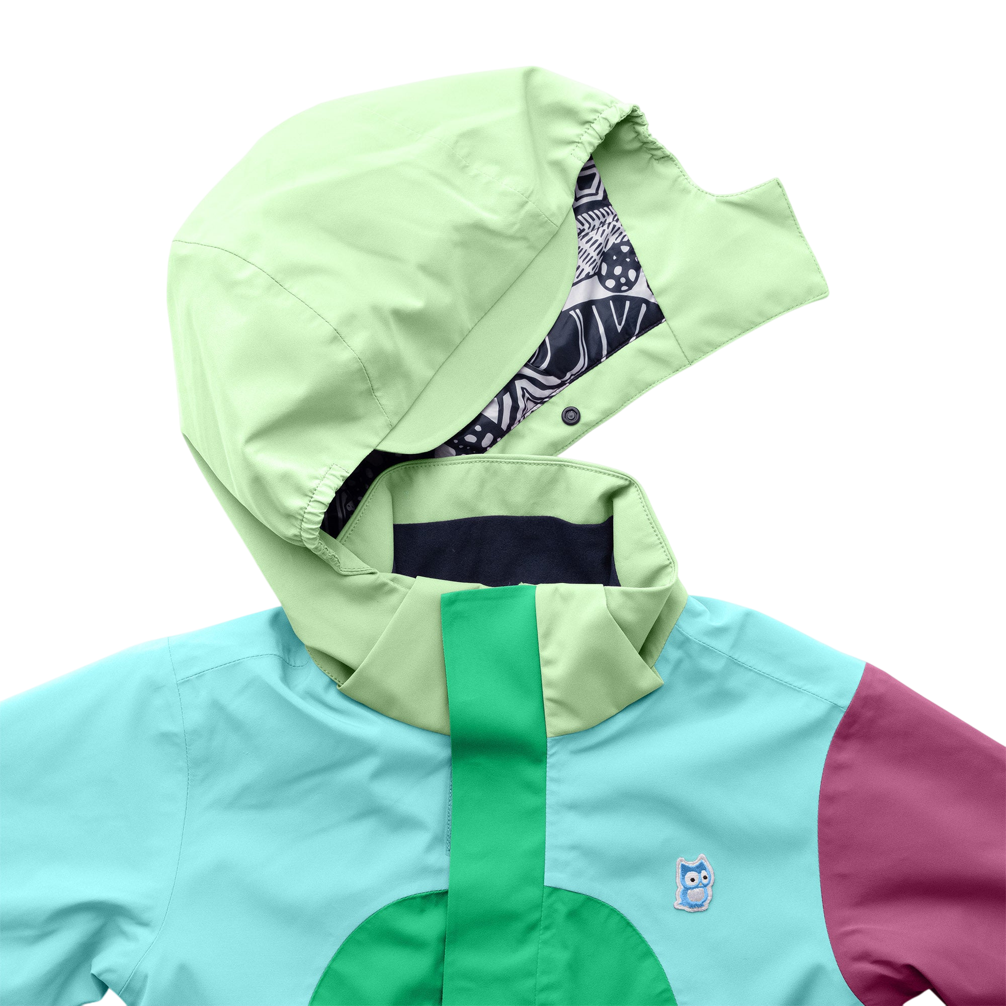 Skijacke Neve Rana green / Manbali blue