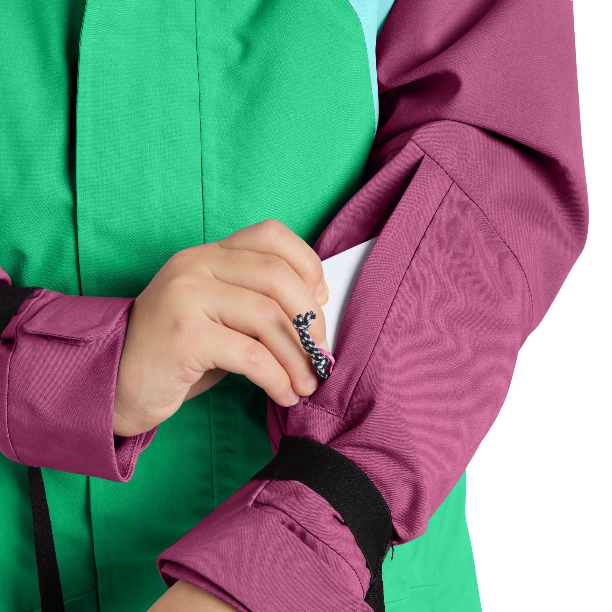 Skijacke Neve Rana green / Manbali blue