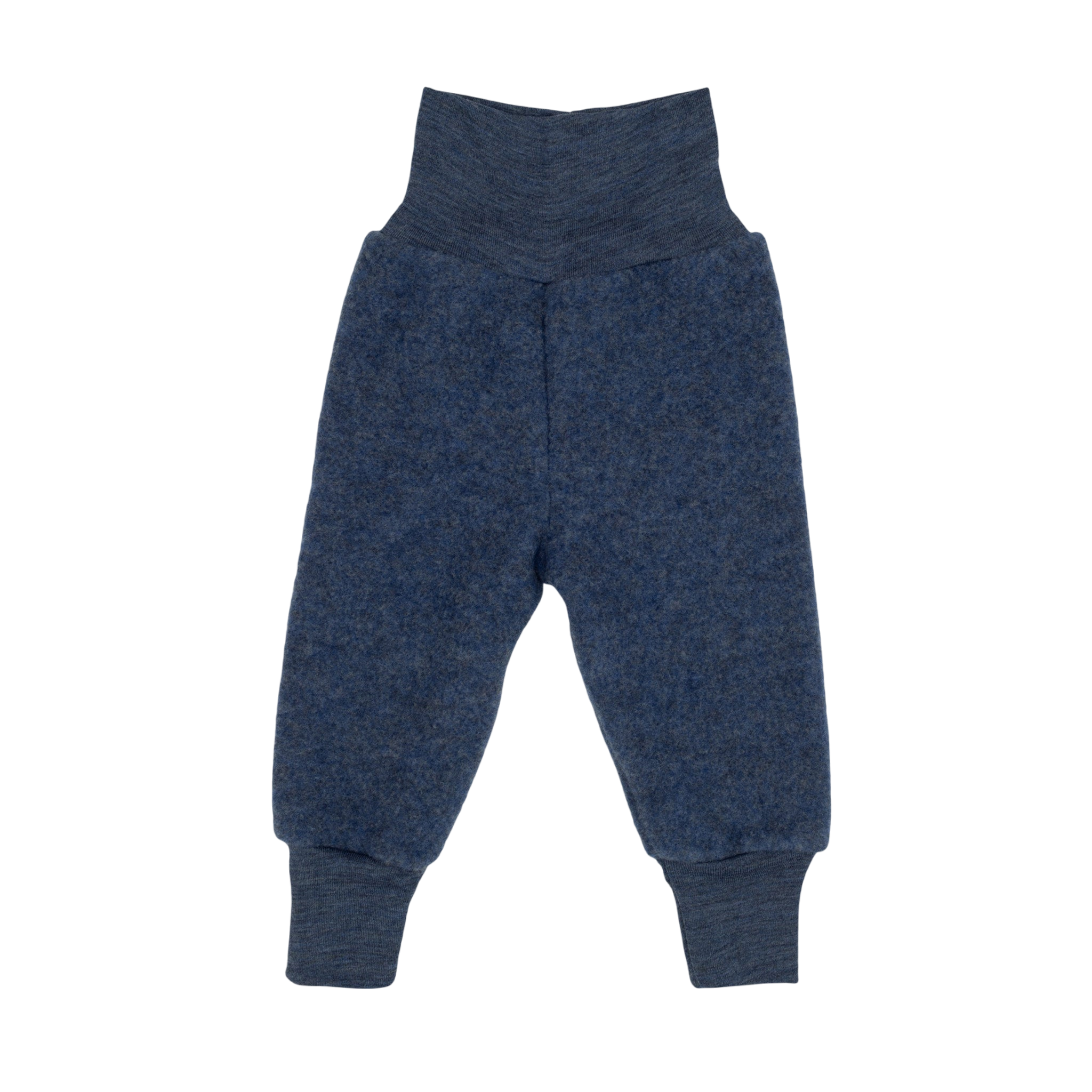 Engel Natur Pantalon bébé en laine mérinos bleu mélangé