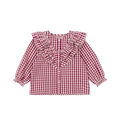 Bluse Kim Sangria Butter Check