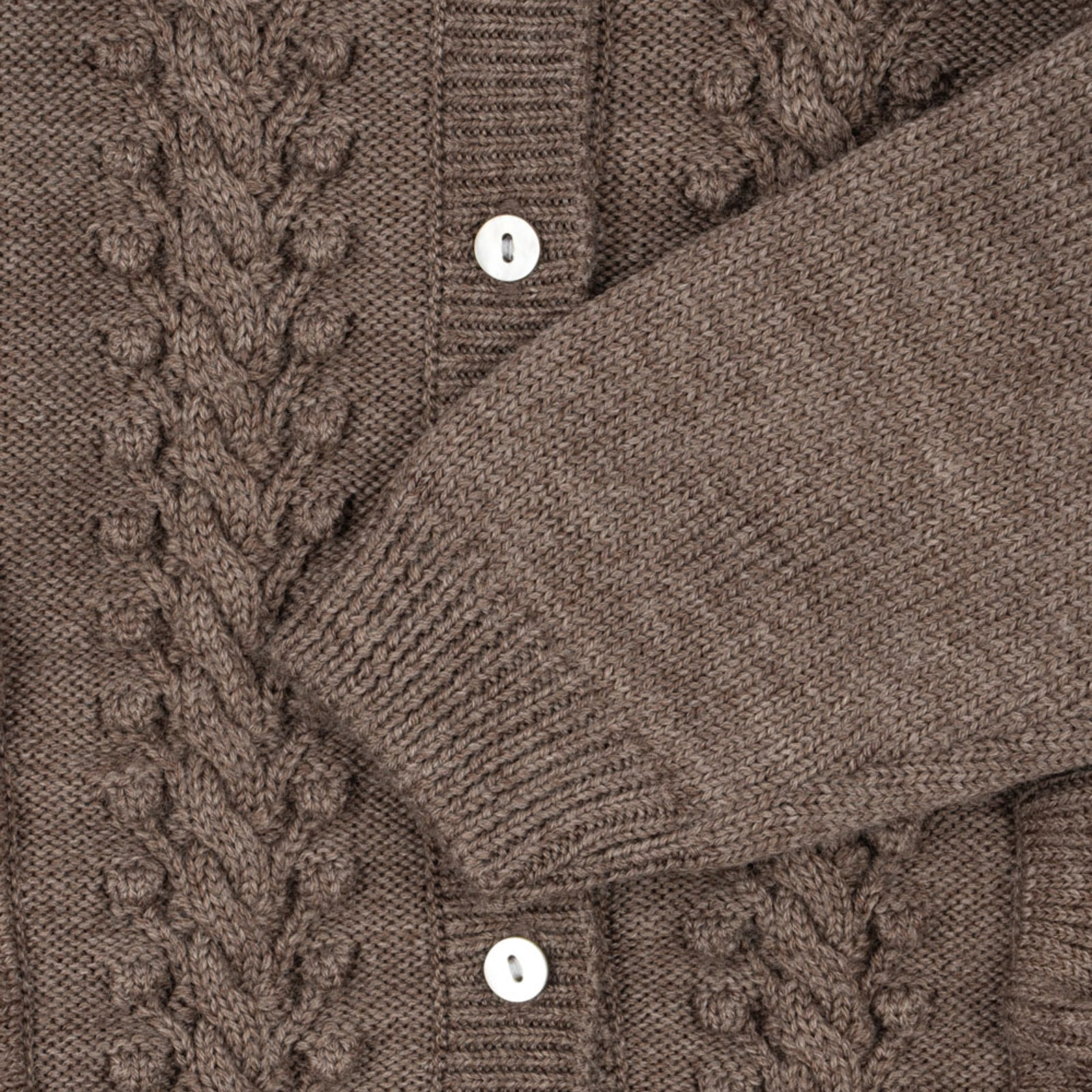 Cardigan Fiol Frill Bunny Brown Melange