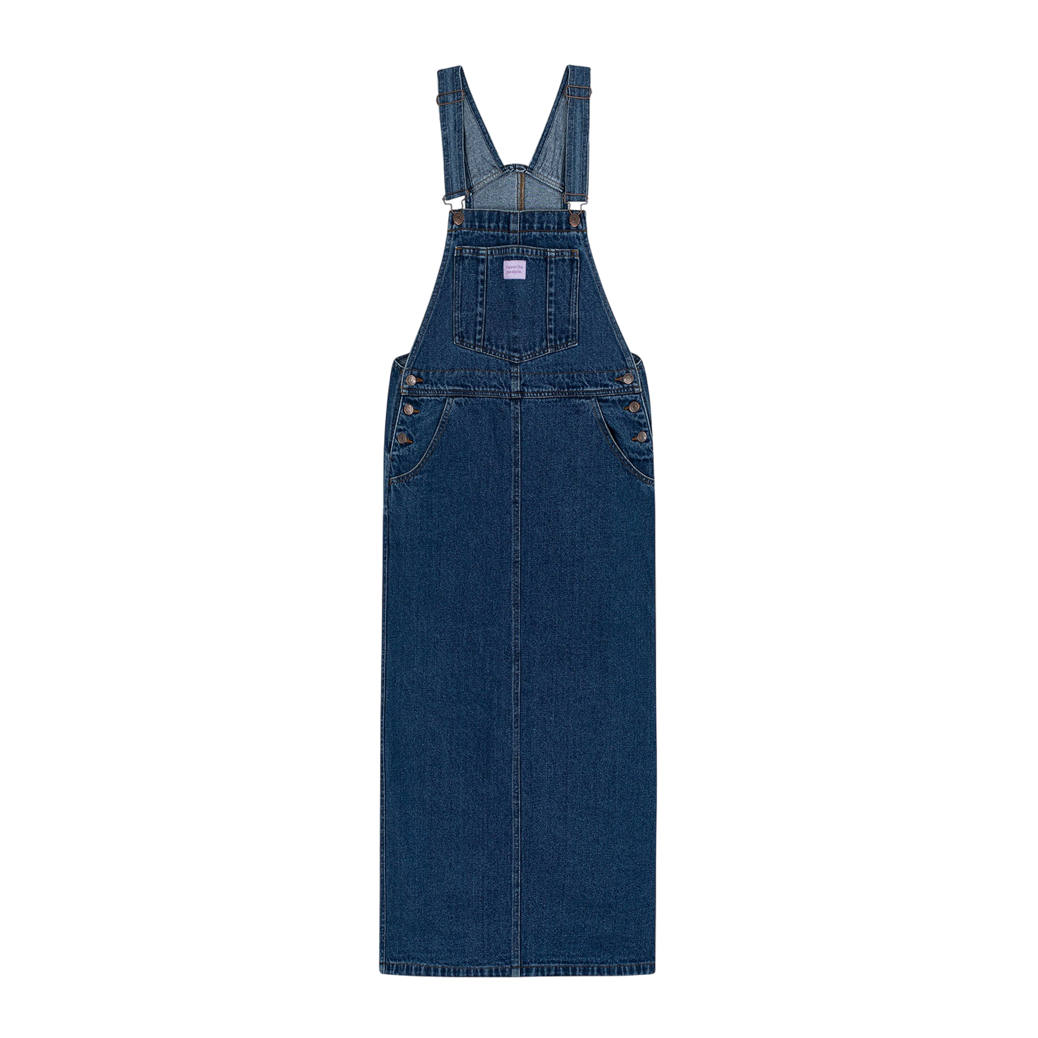 Adult Latzkleid Denim