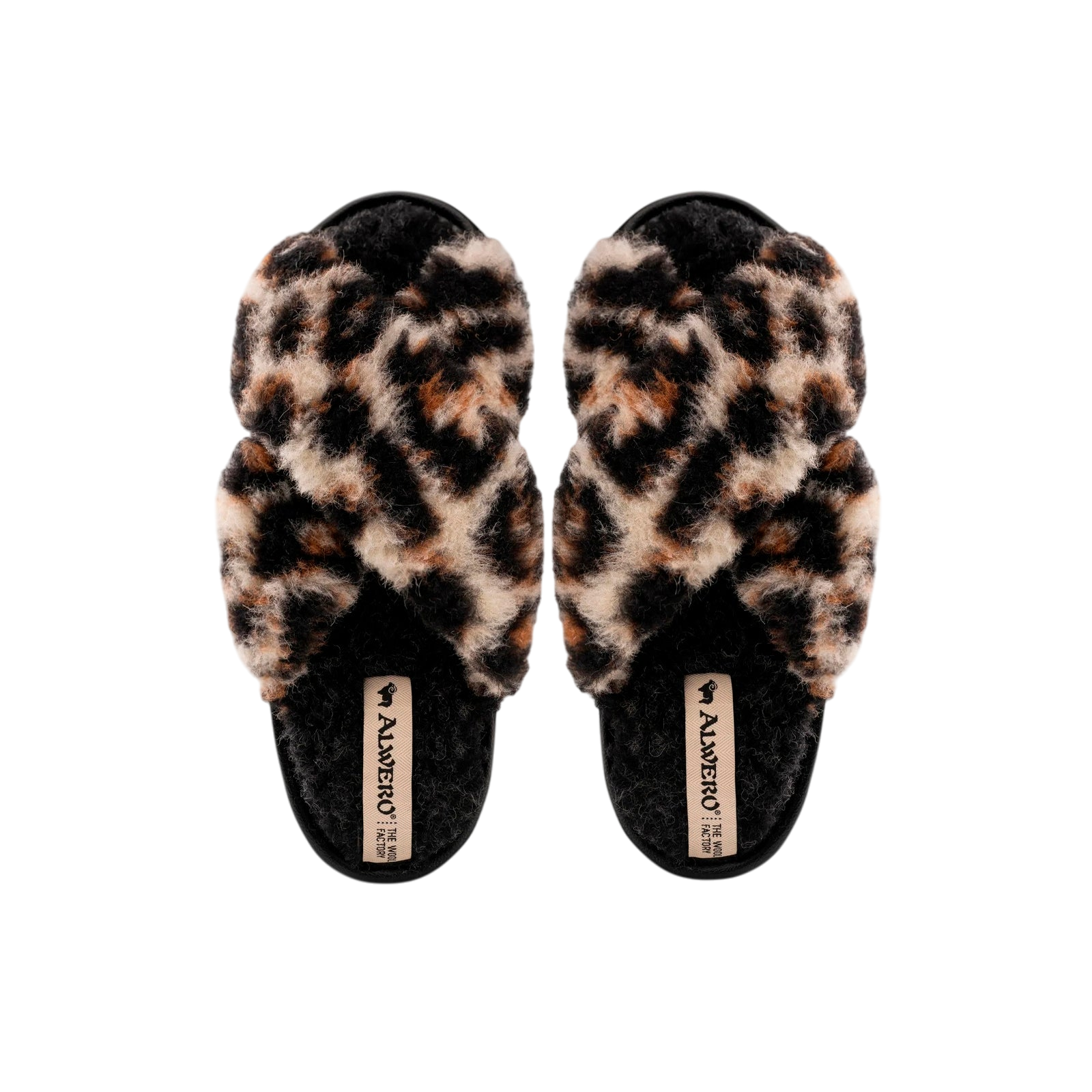 Hausschuhe Twenn X  Leopard Black