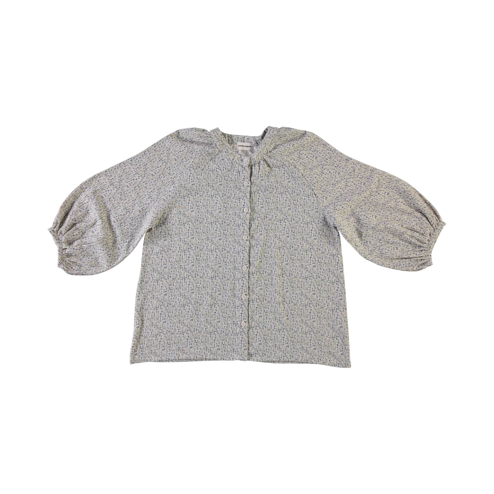 Adult Bluse Onagre Motif Fleuri Lavande Vert