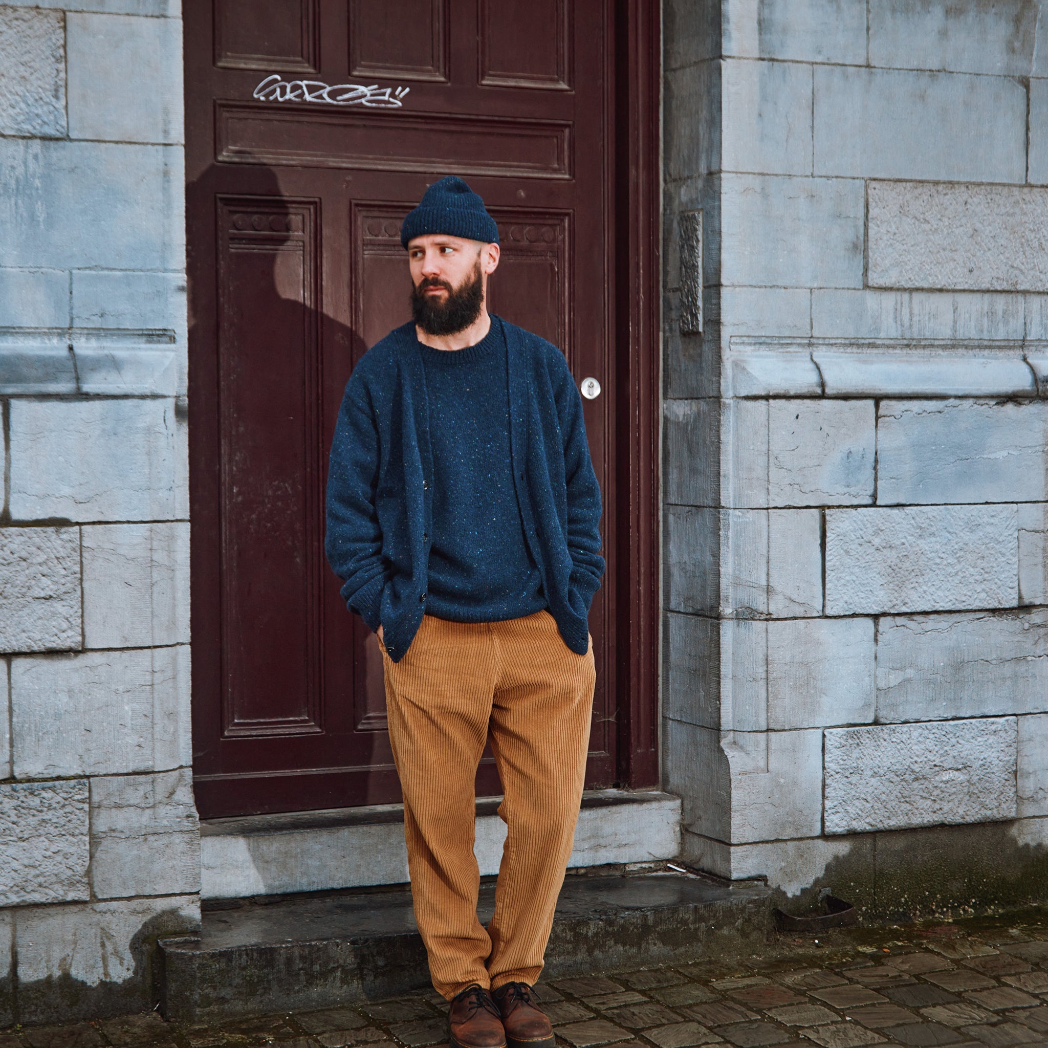 Adult Beanie Bonnet Speckled Midnight