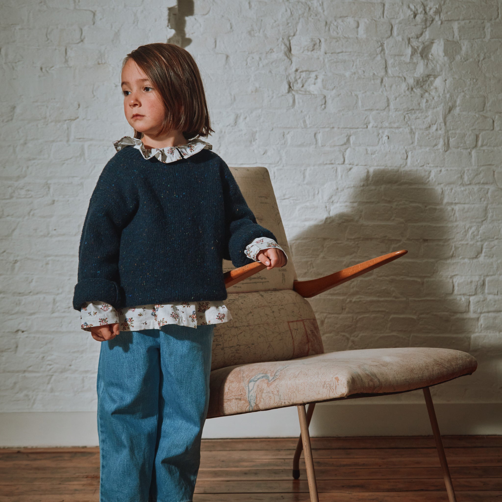 Knitted sweater The Speckled Midnight