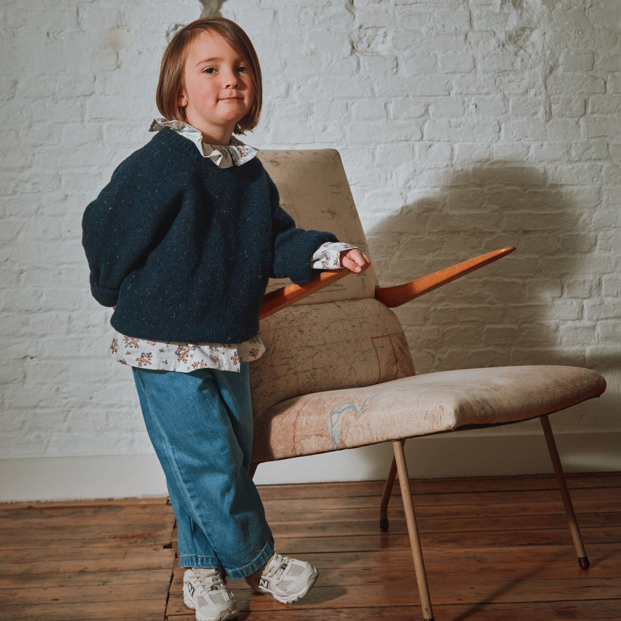 Knitted sweater The Speckled Midnight