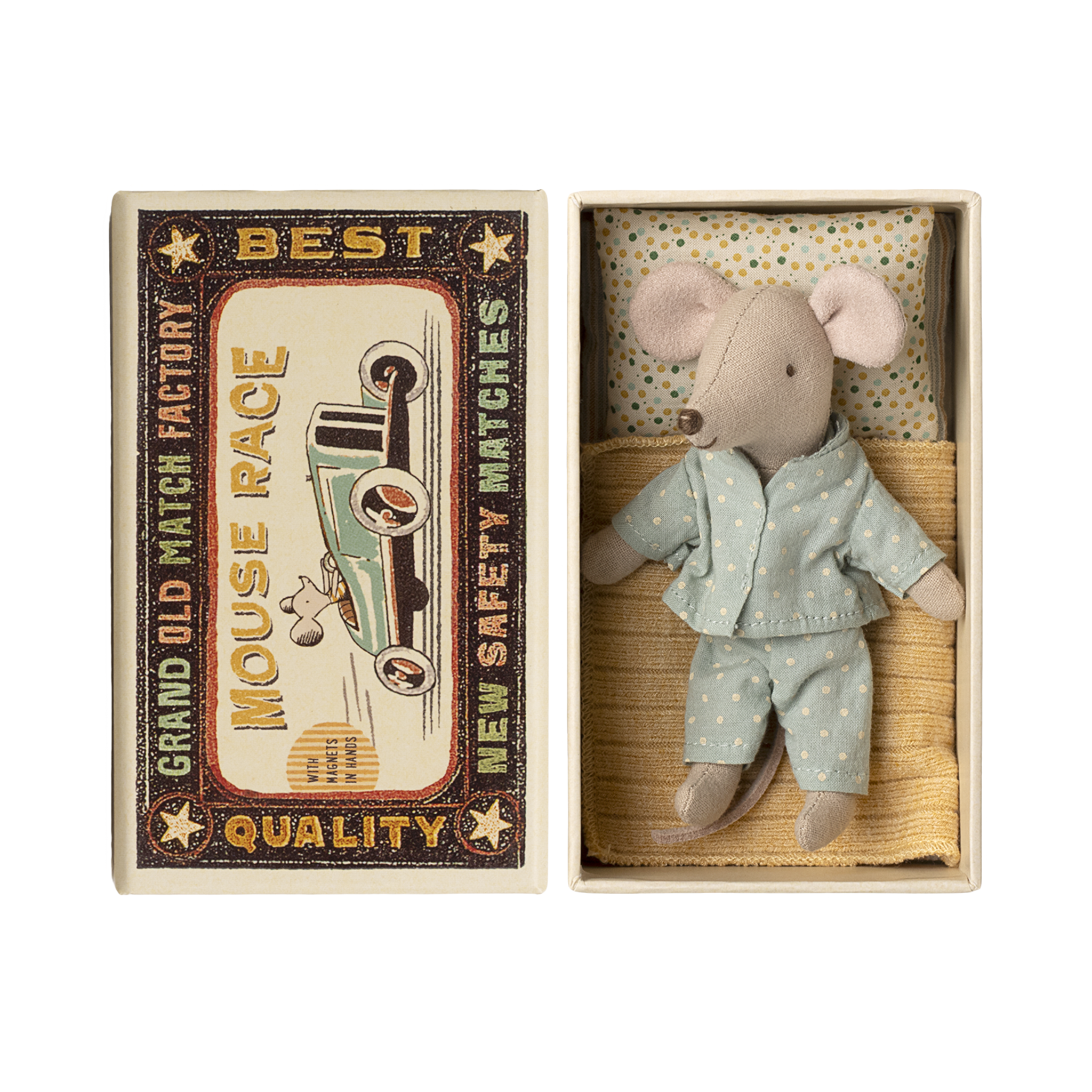 Maileg mouse little brother matchbox