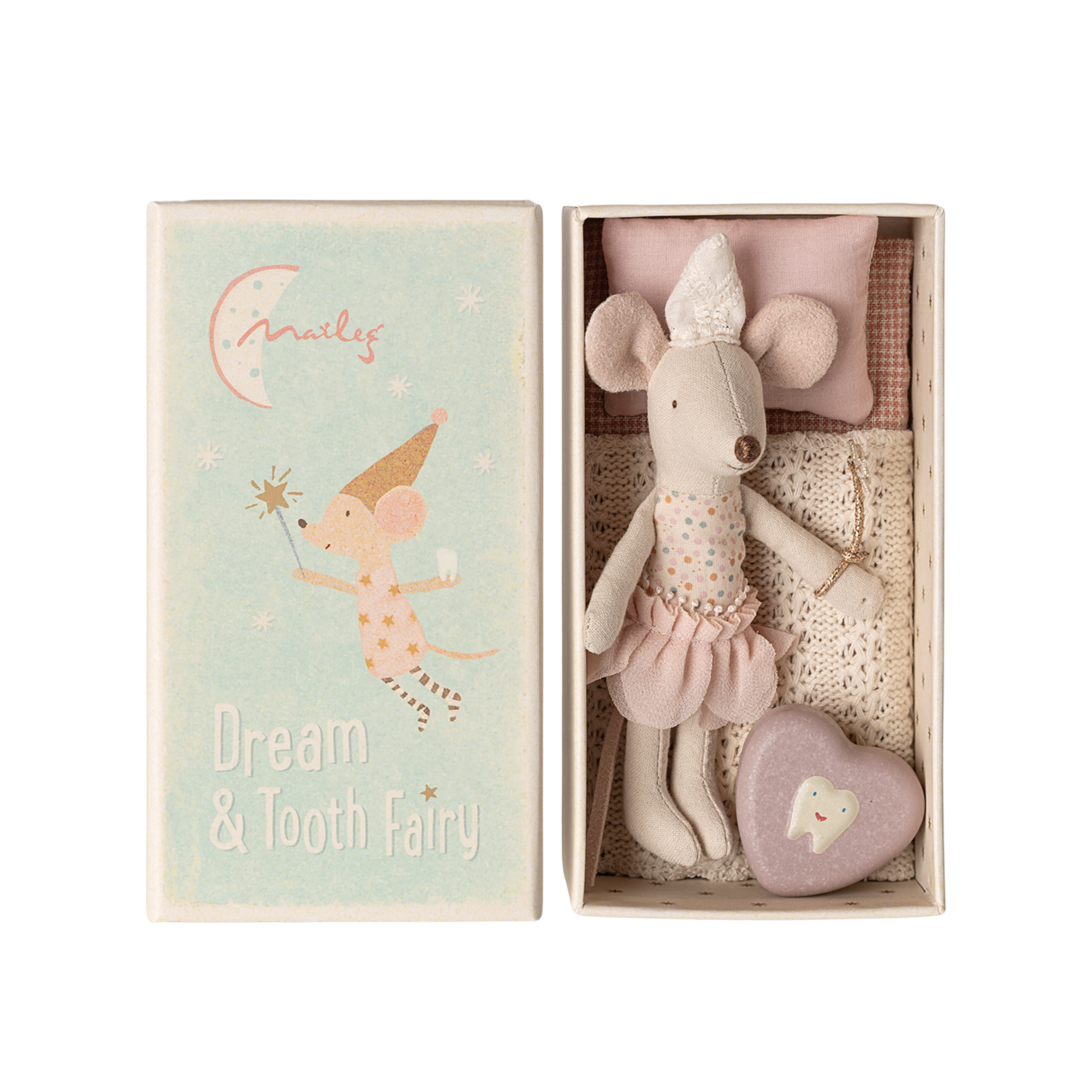 Maileg Maus Zahnfee Kleine Schwester in Streichholzschachtel
