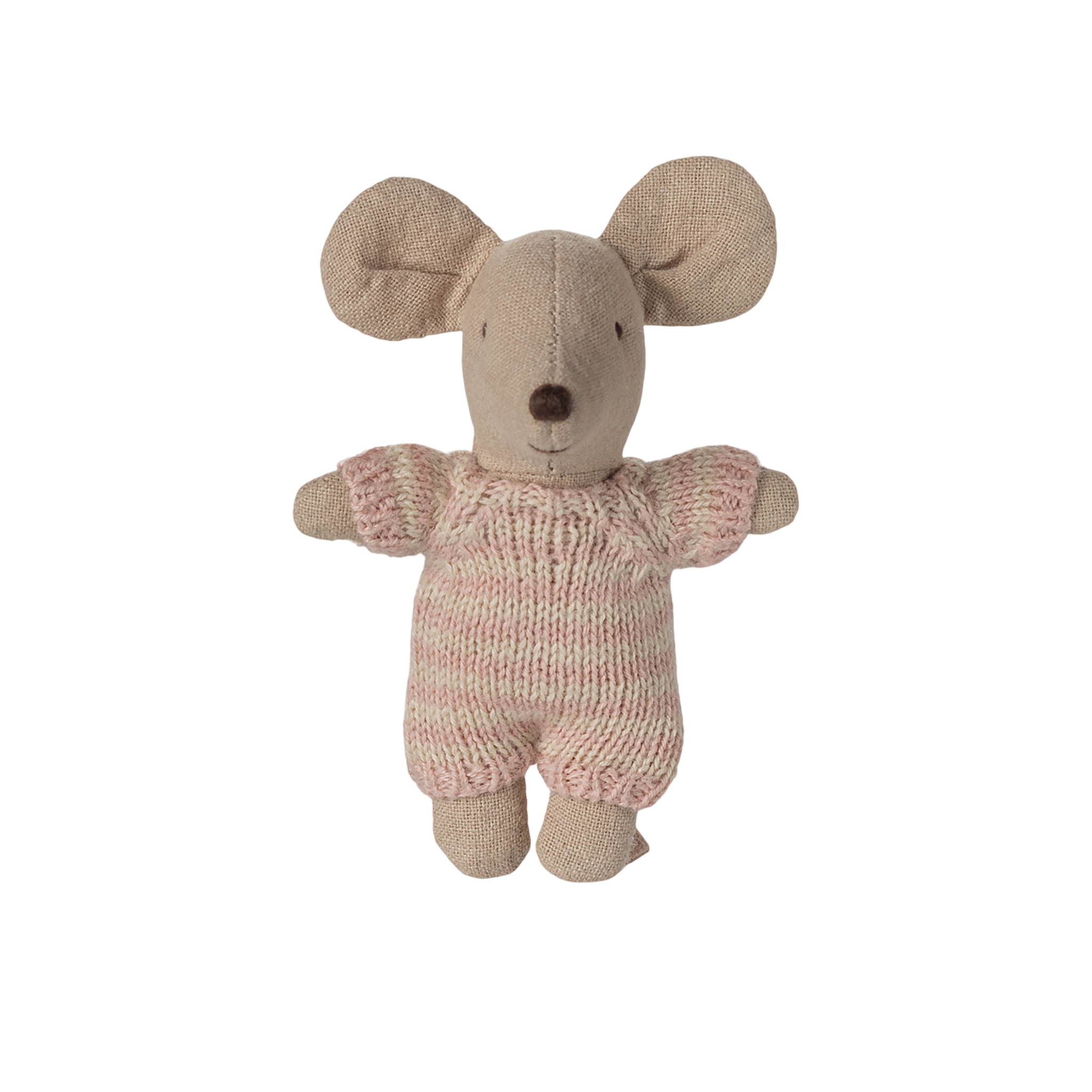 Maileg baby mouse in carrycot rose
