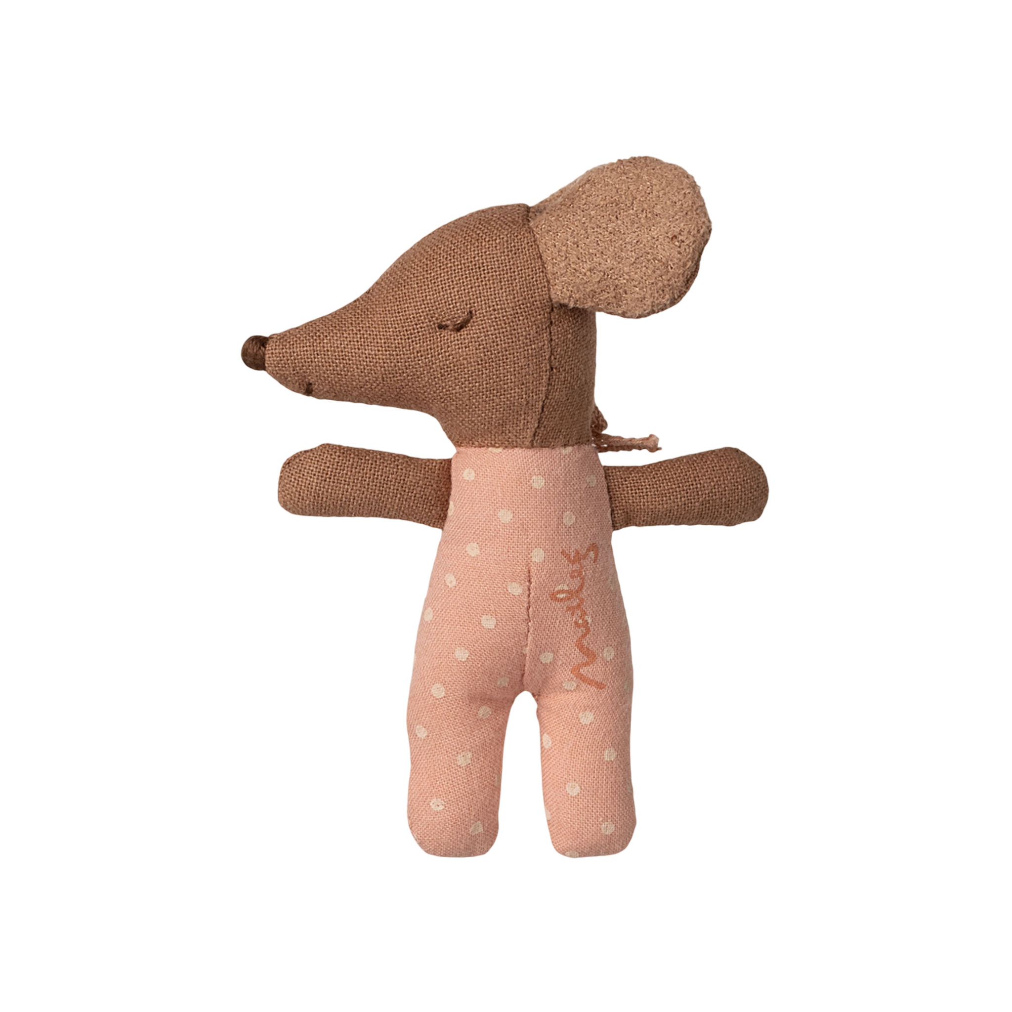 Maileg Bébé souris endormie dans une boîte d'allumettes rose