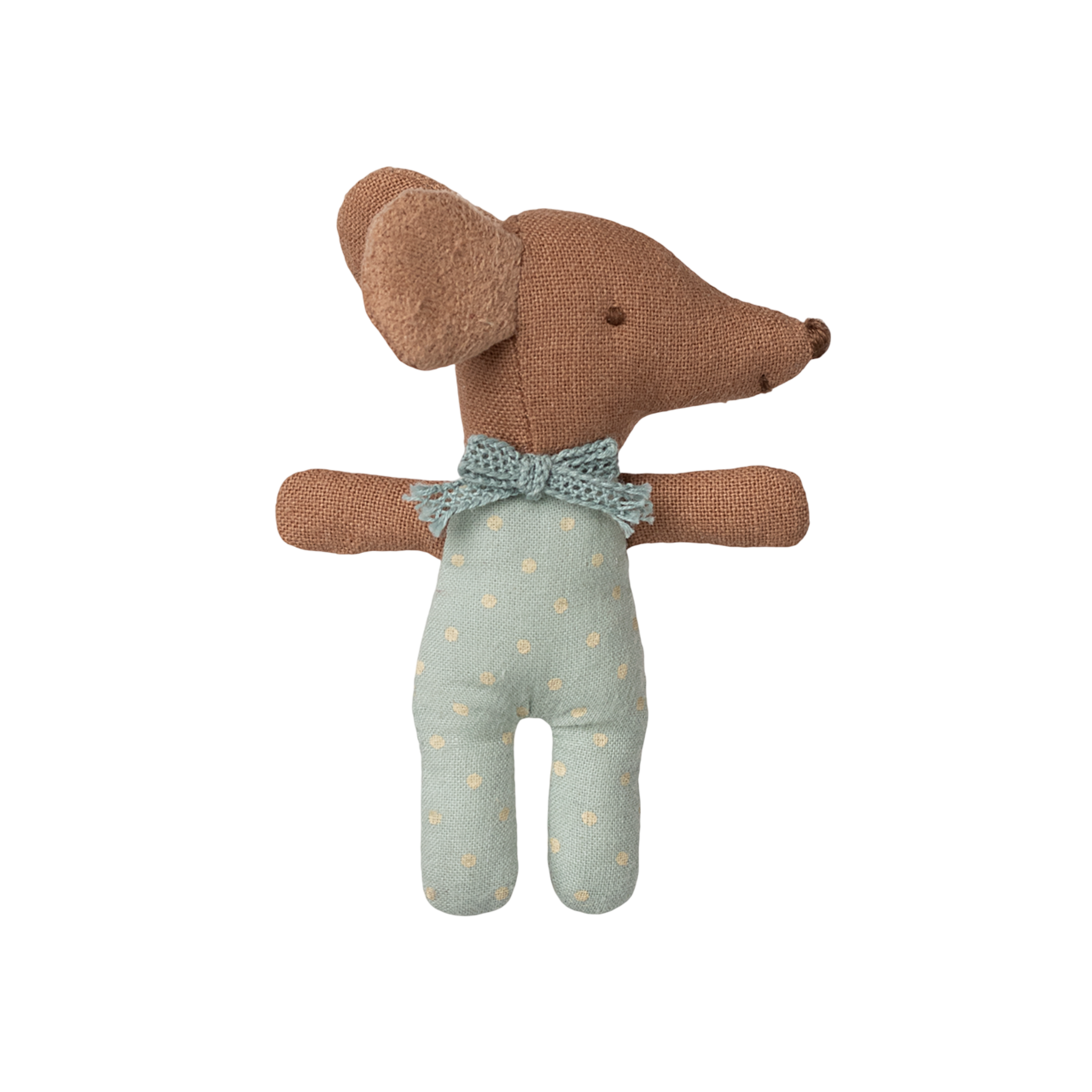 Maileg Bébé souris endormie dans une boîte d'allumettes bleue