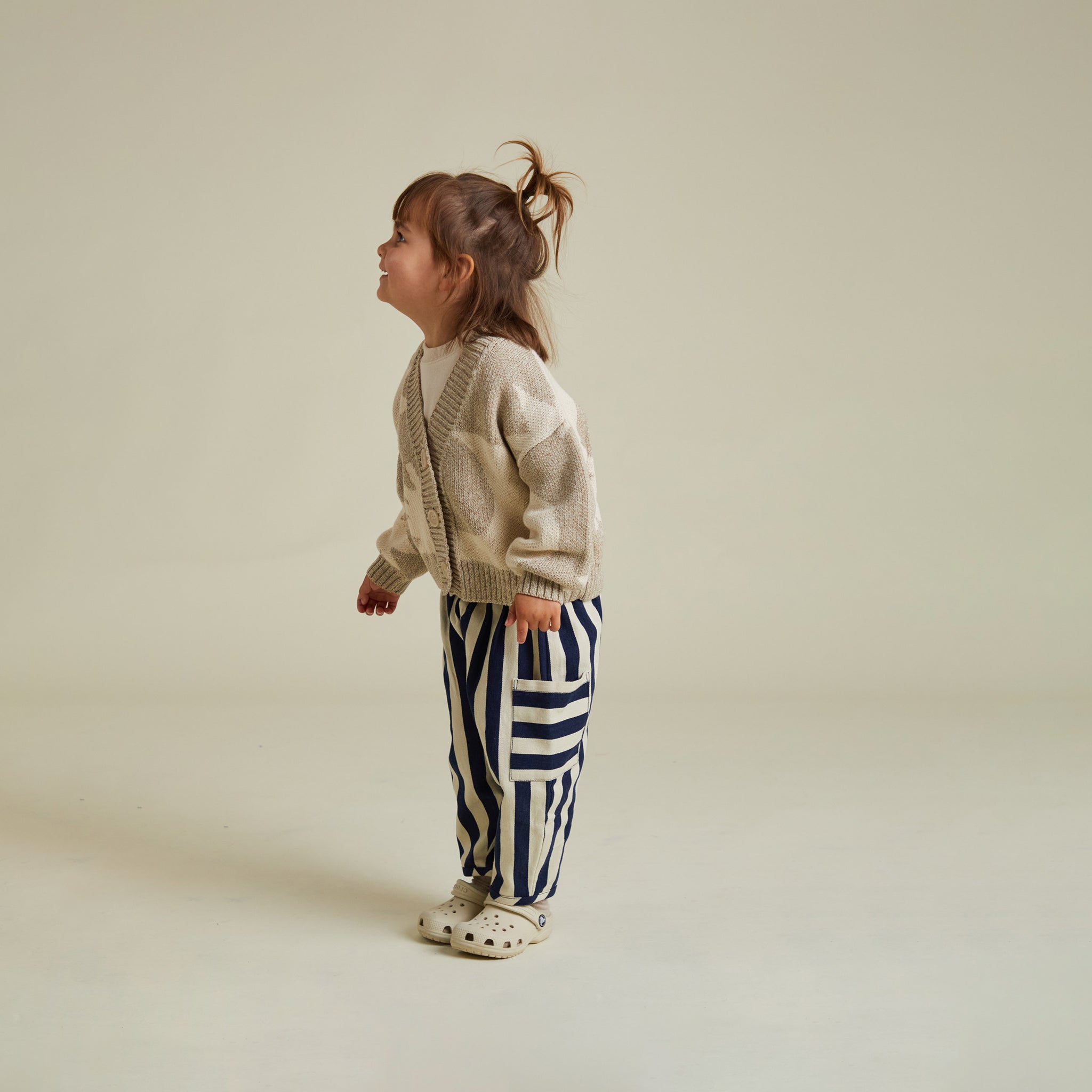 Cardigan Abstract Neutral Moon Star