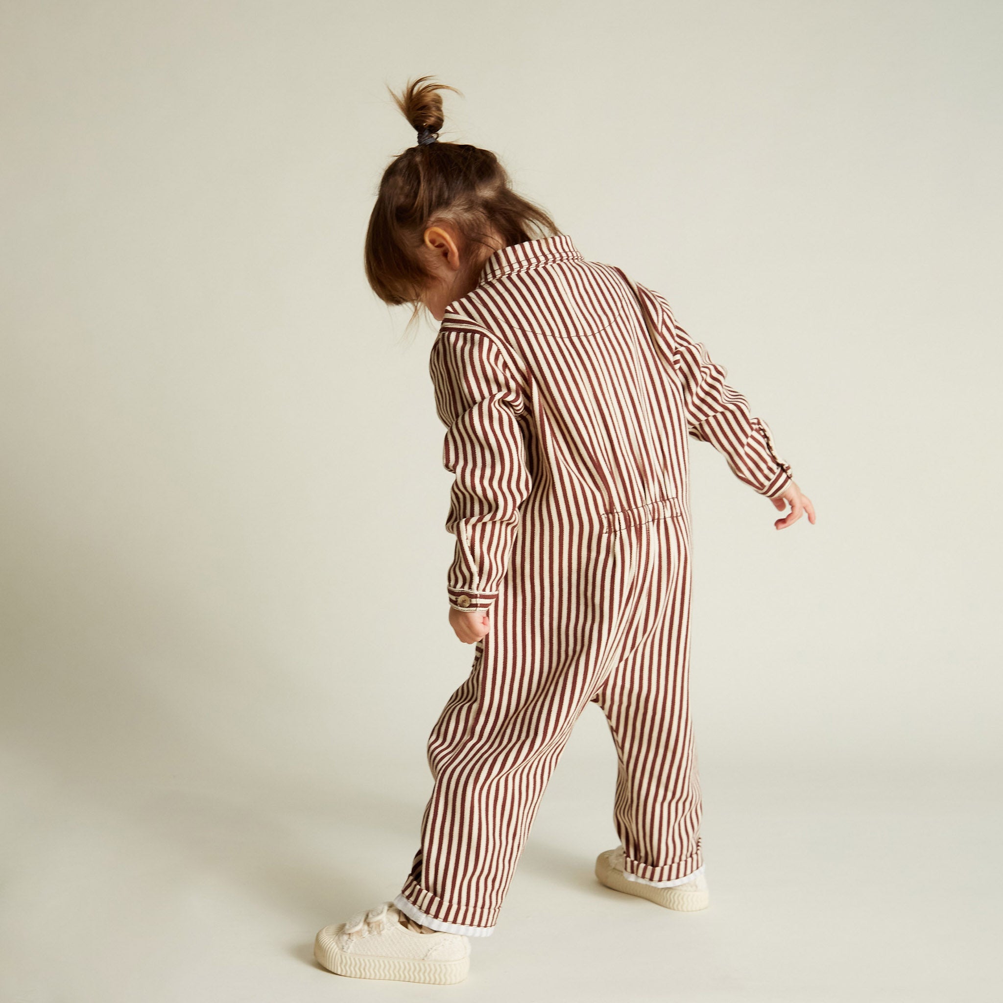 Overall Syd Maroon Stripe