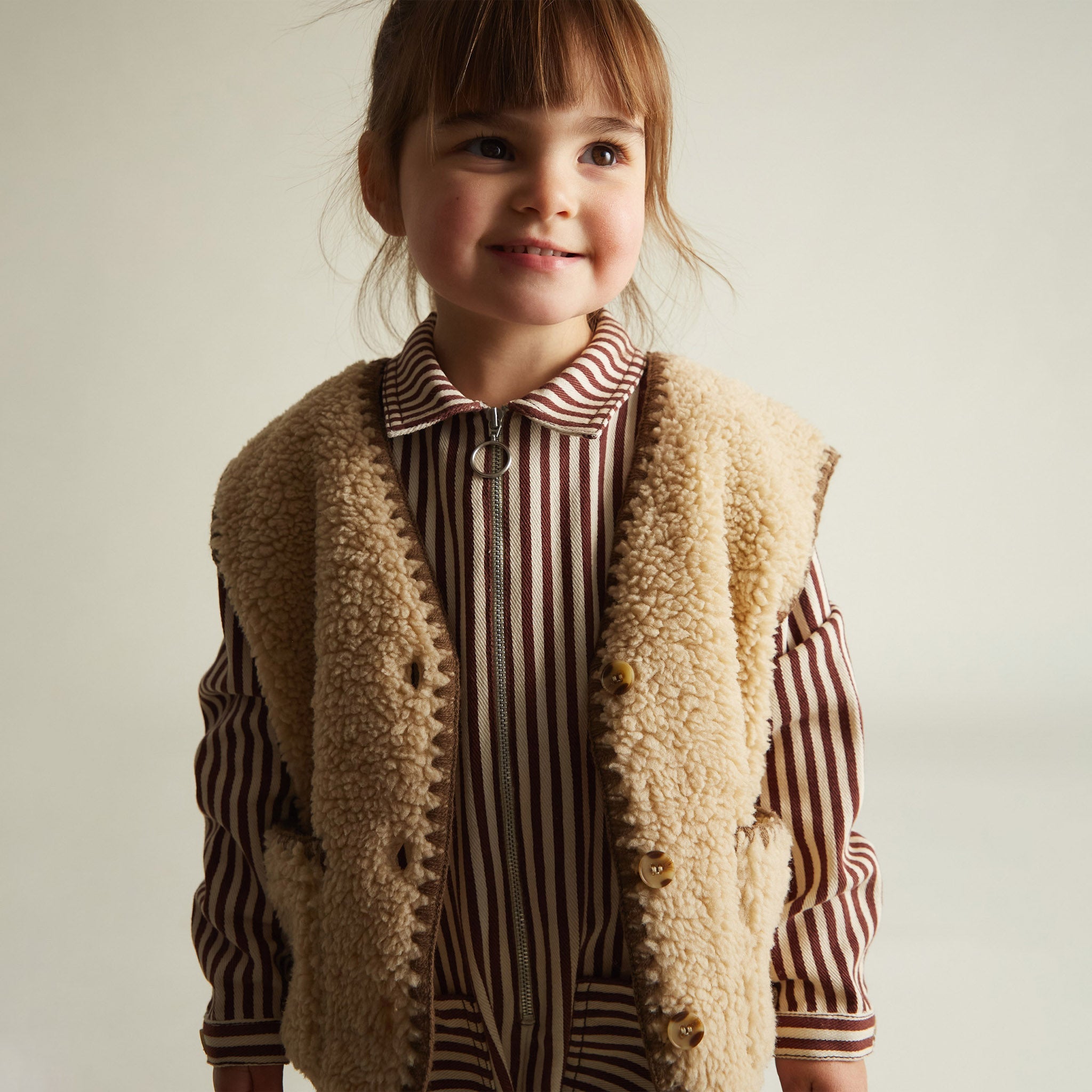 Overall Syd Maroon Stripe