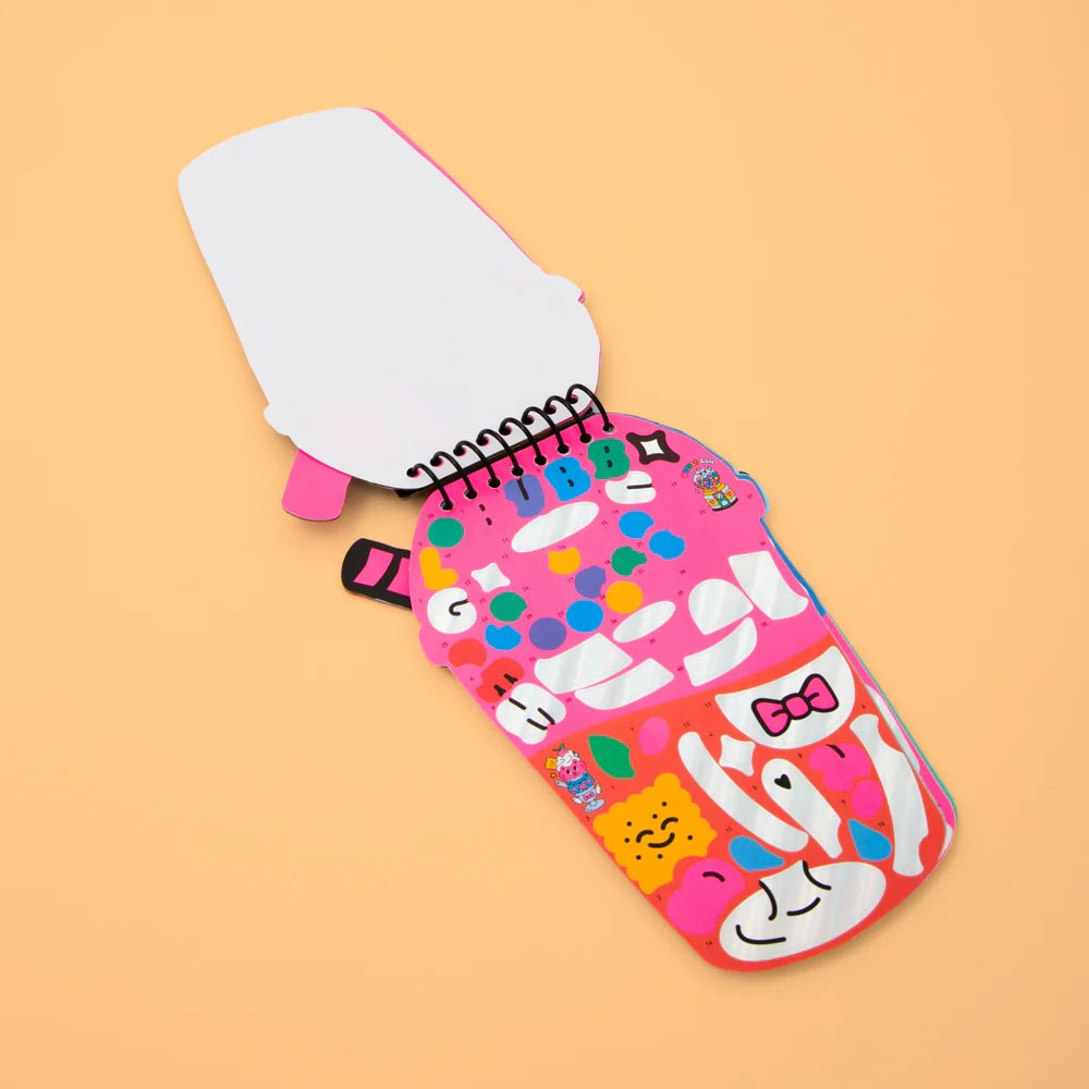 Sticker nach Zahlen Bubble Tea OMY