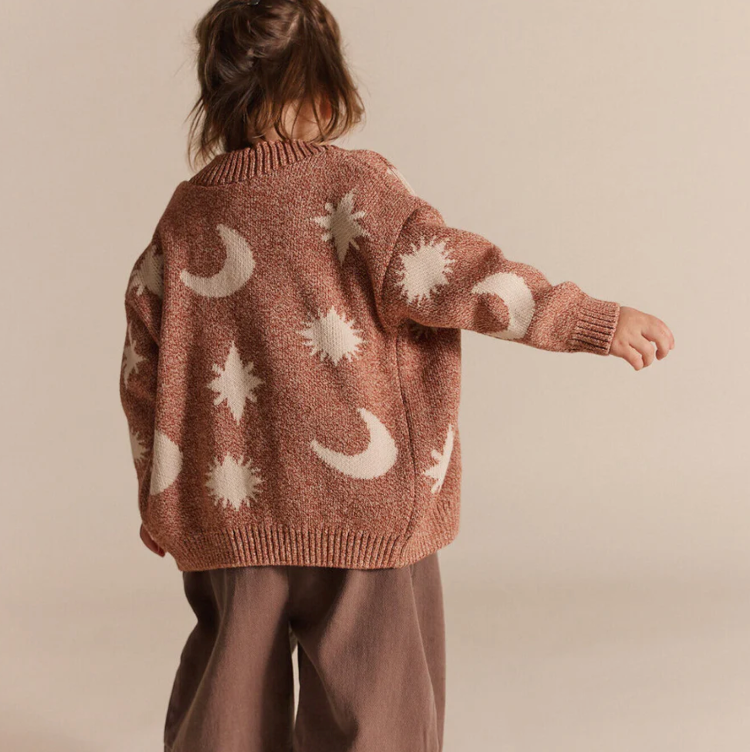 Cozmo Russet Moon Star Cardigan