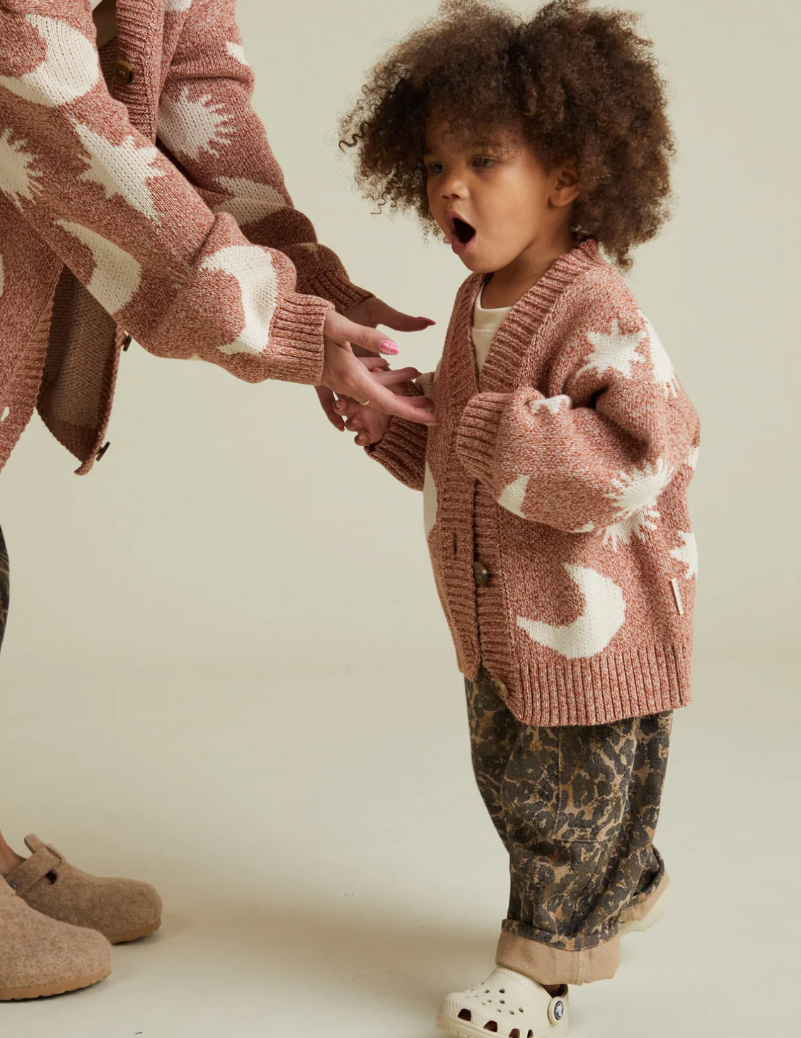 Cozmo Russet Moon Star Cardigan