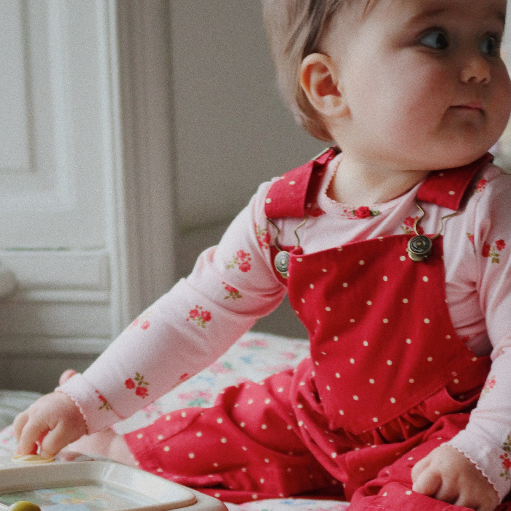 Dungarees Nola Strawberry Dot