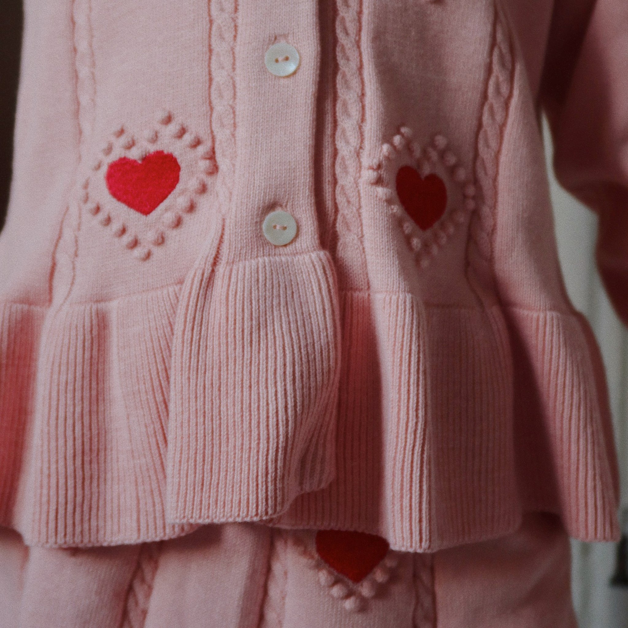 Strickjacke Soleil Silver Pink