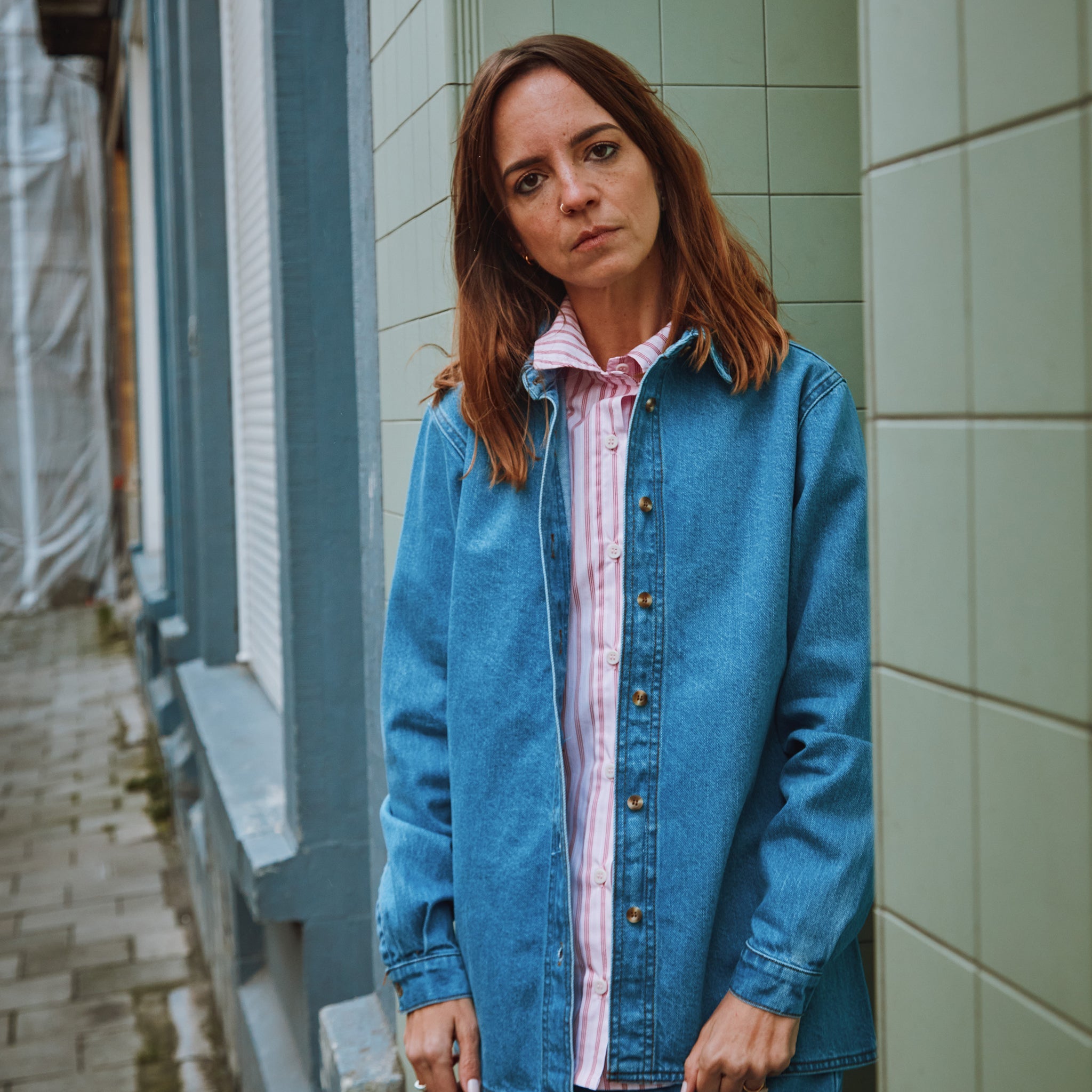 Adult blouse Capucine Light Blue