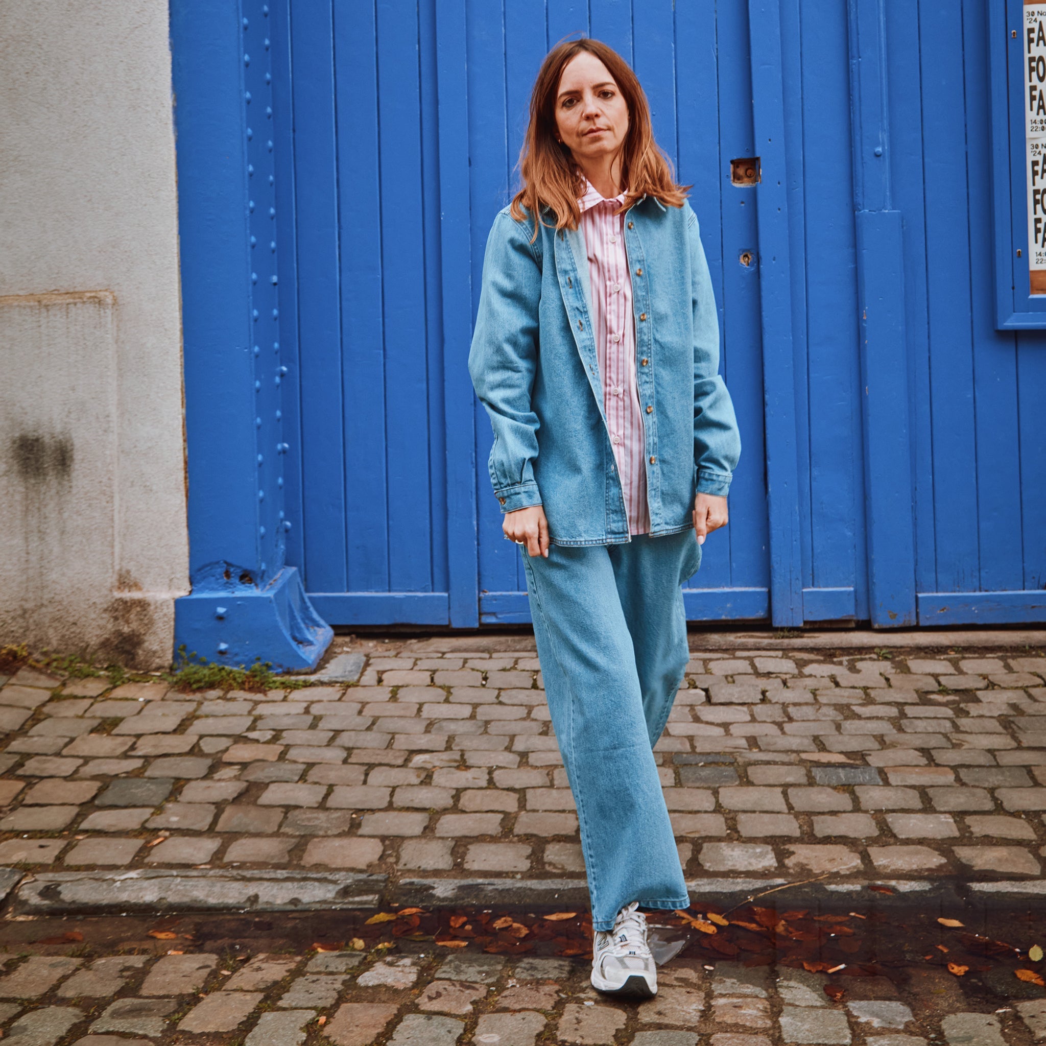 Adult blouse Capucine Light Blue