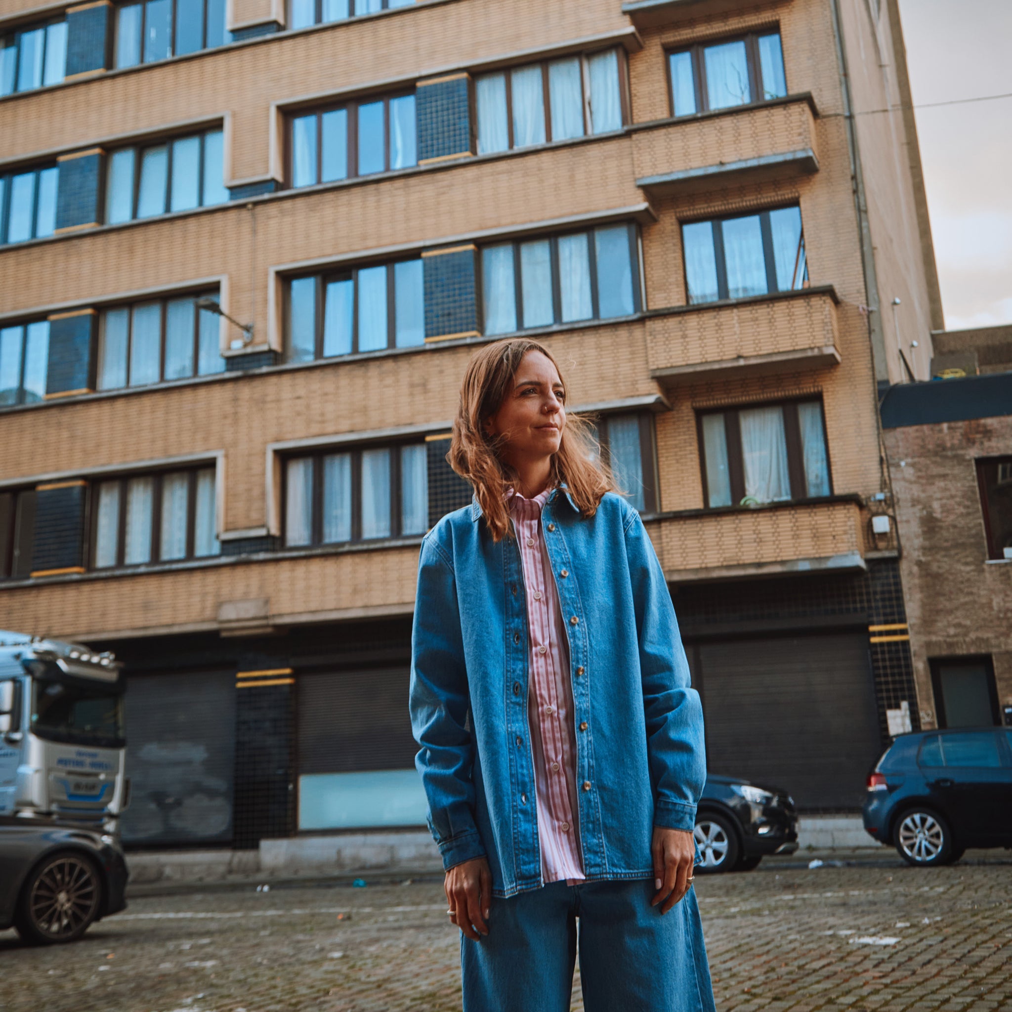 Adult blouse Capucine Light Blue