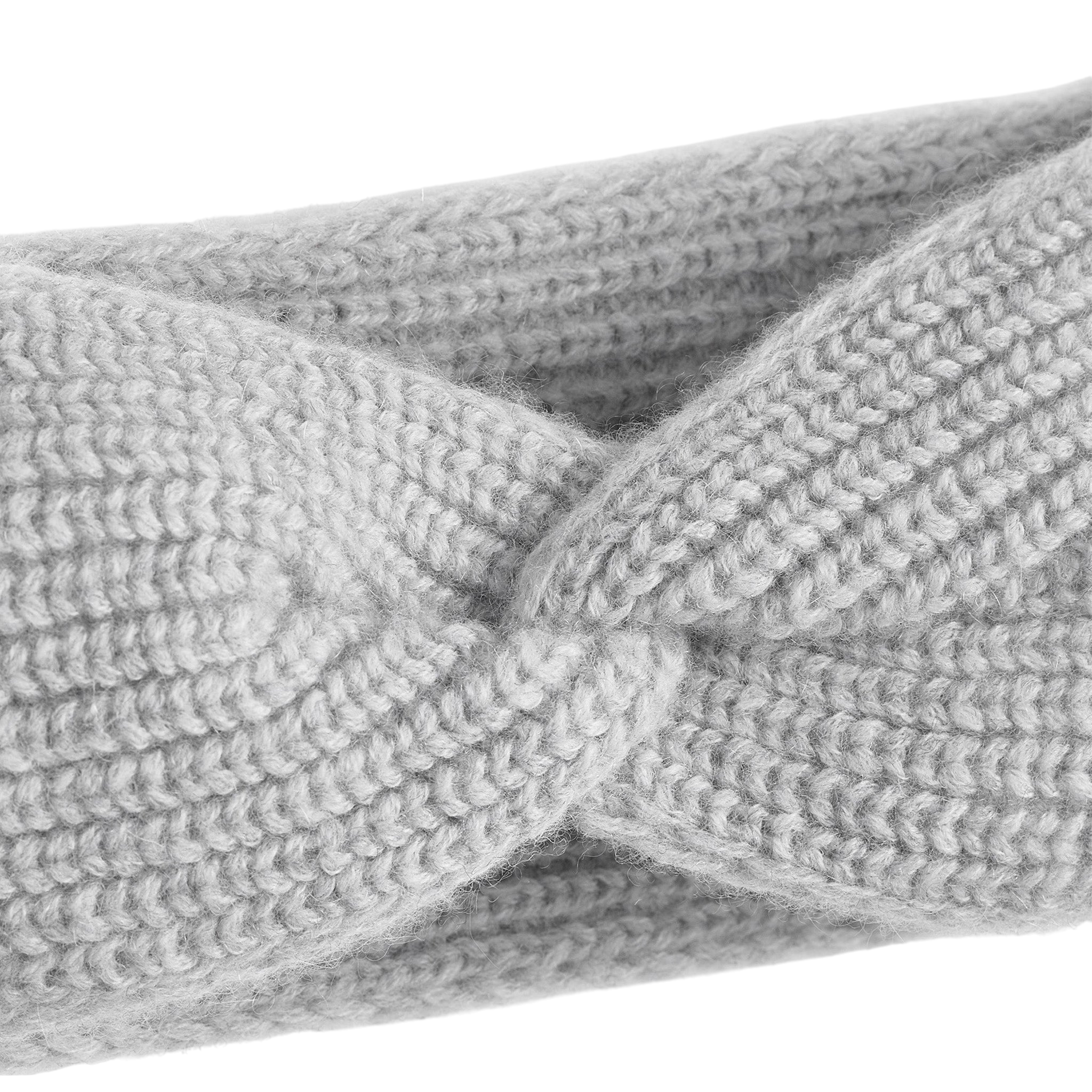 Stirnband Merino-Cashmere Grau