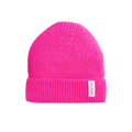 Mütze Merinowolle Neon Pink