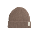 Beanie Merinowolle Nuss
