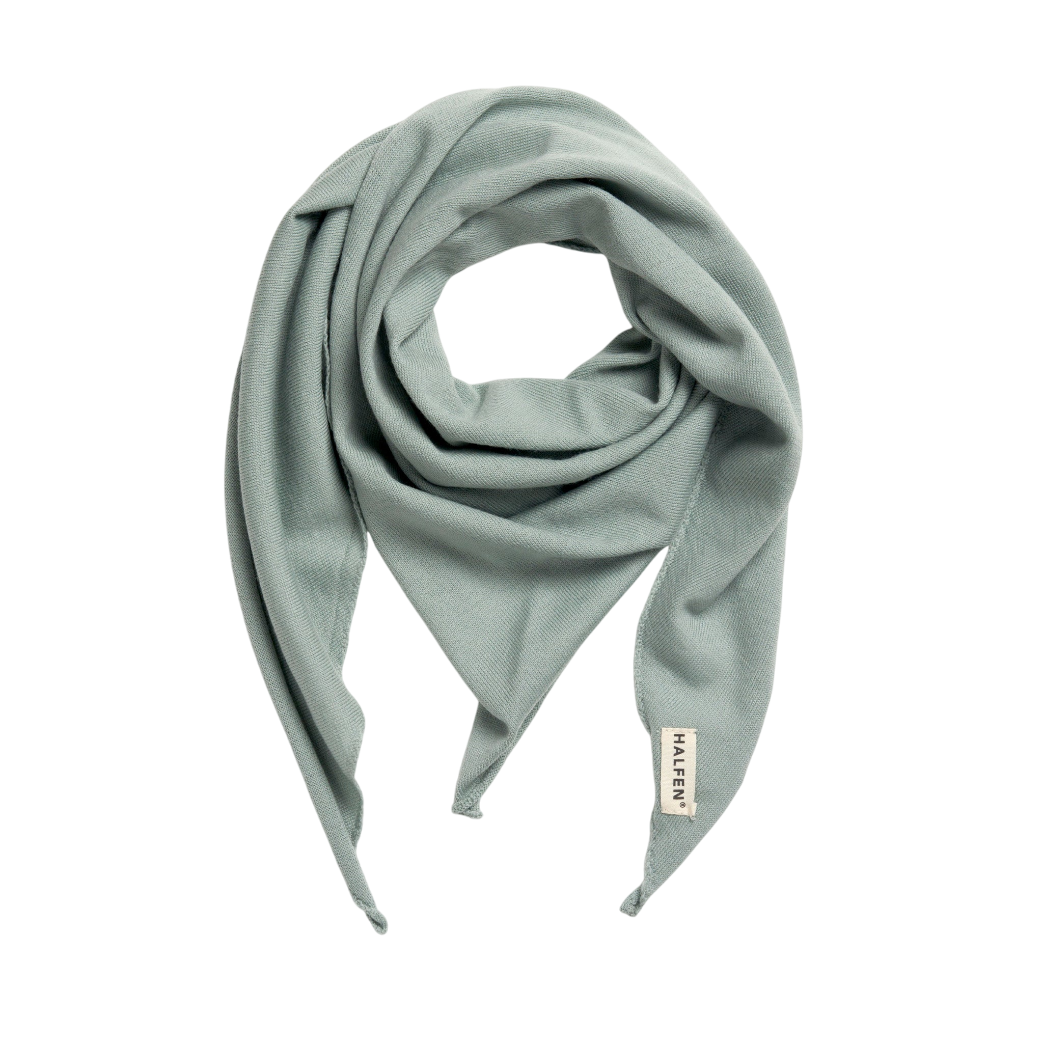 Dreiecksschal Merinowolle Mint