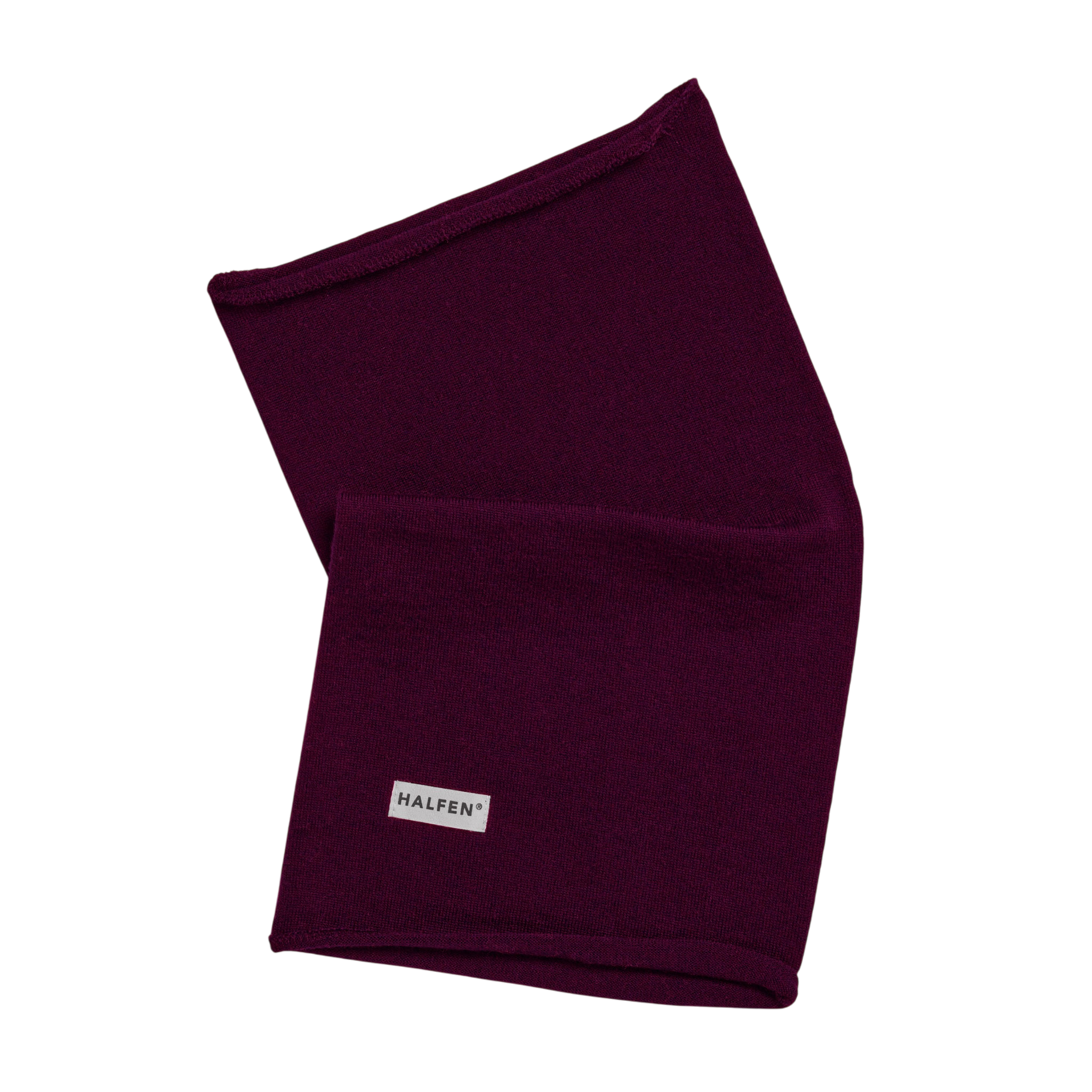 Echarpe loop laine mérinos Cherry