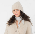 Scarf merino cashmere gray