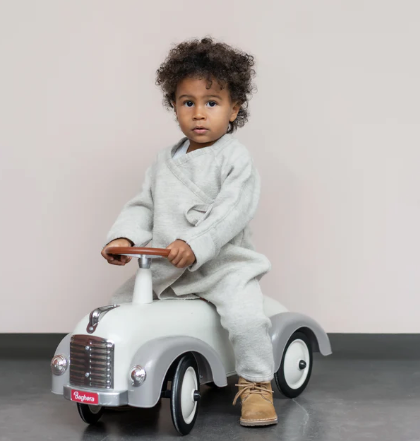 Combinaison de laine vierge bébé nature