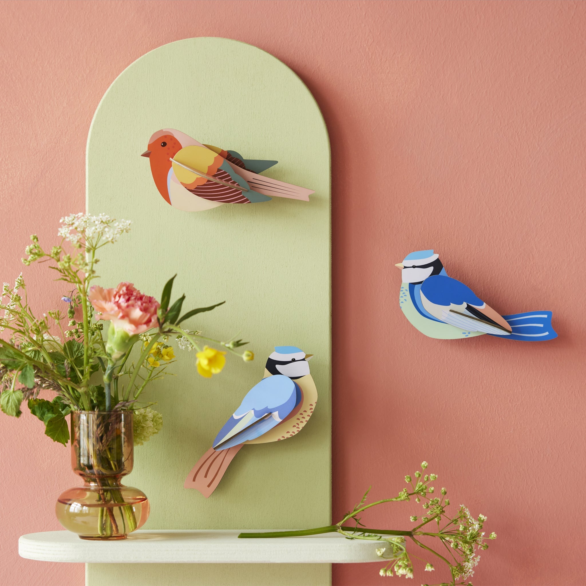 Kit de bricolage Couple de mésanges bleues